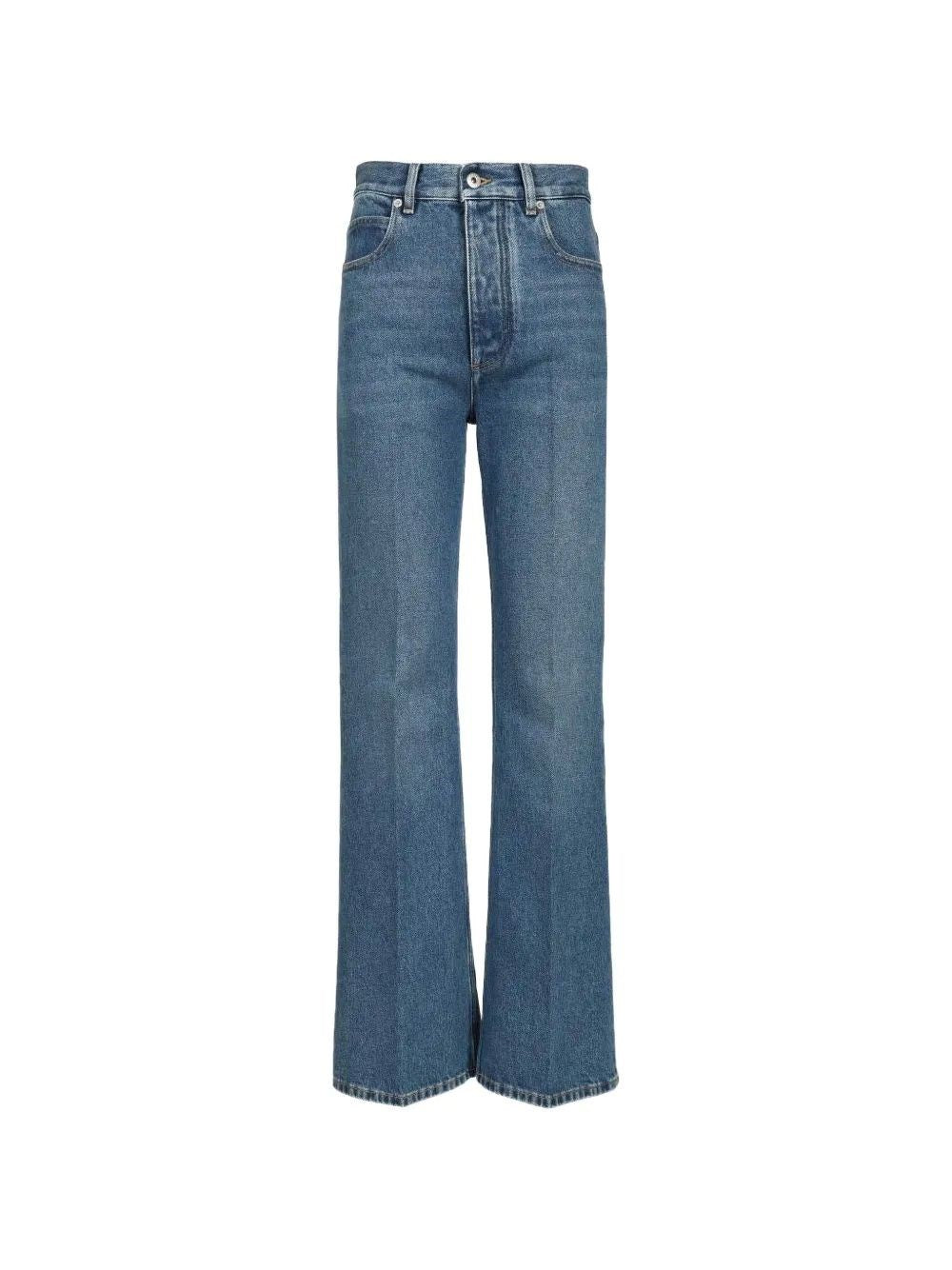 Bottega Veneta Women Medium Indigo Flared Jeans BOTTEGA VENETA