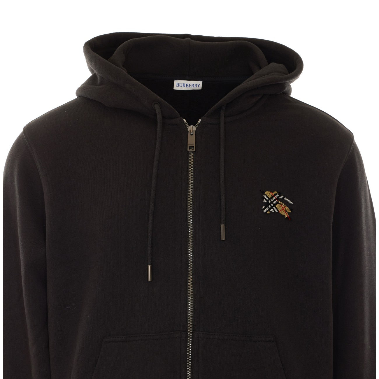 Burberry Men Check Knight Stamp Hoodie