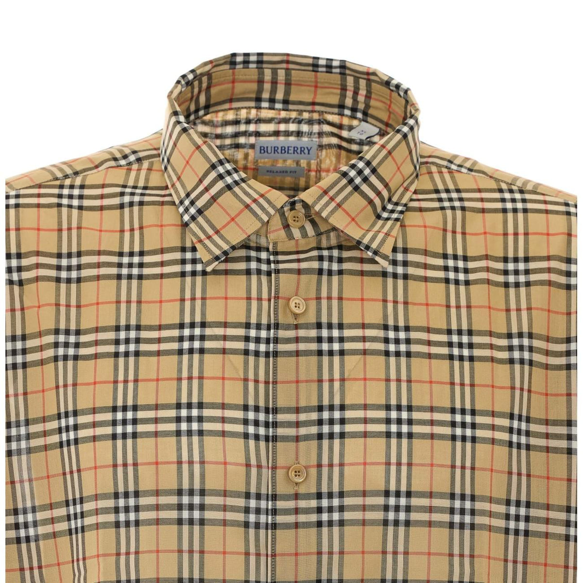 Burberry Men Check Motif Shirt BURBERRY