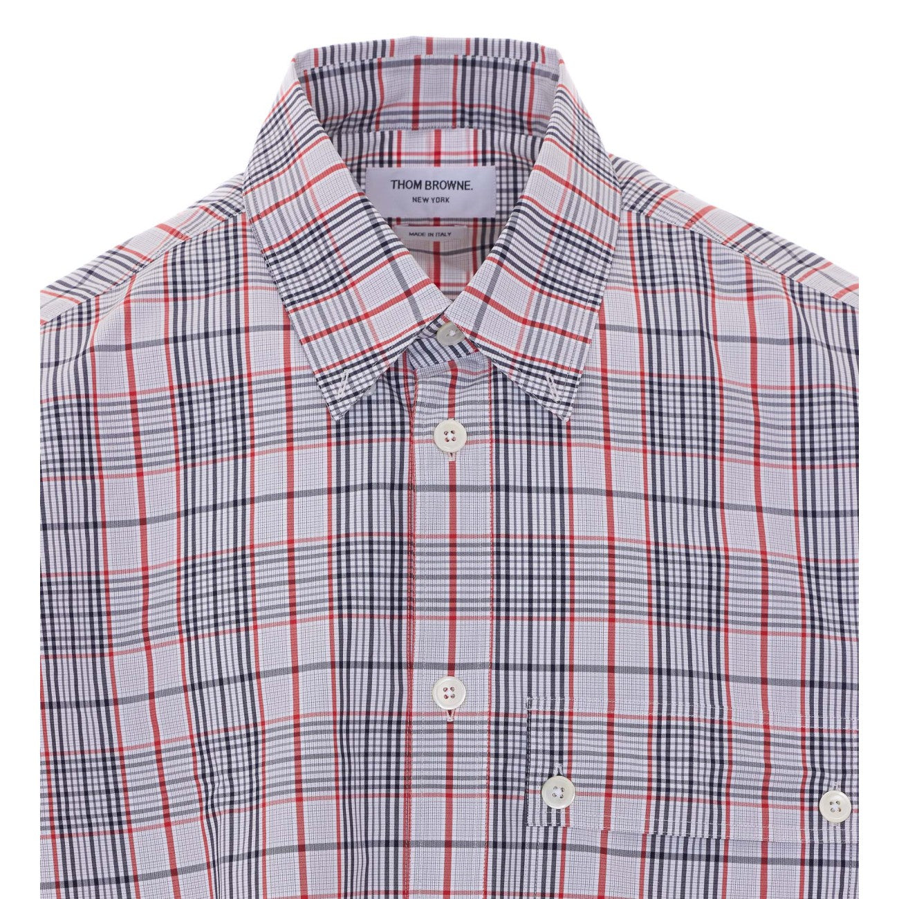 Thom Browne Men Check Oversize Shirt THOM BROWNE