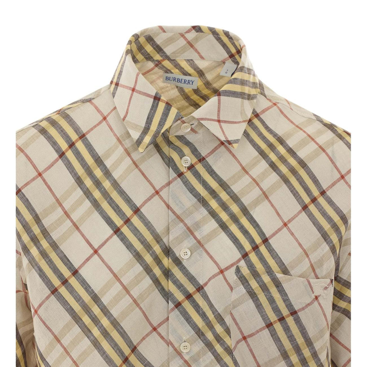 Burberry Men Check Short Sleeves Shirt BURBERRY