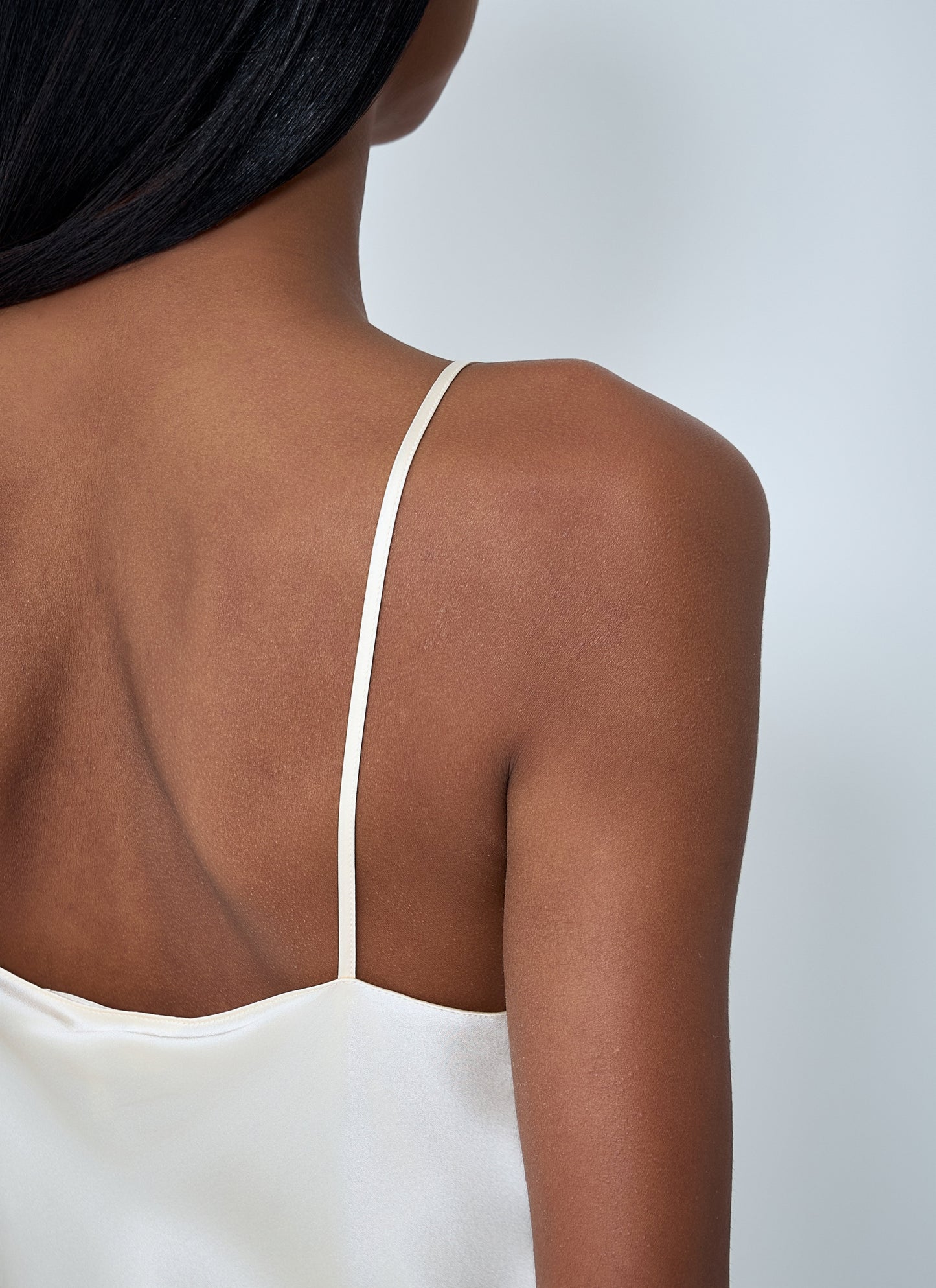 Chloe Women Silk Satin And Lace Tank Top CHLOE