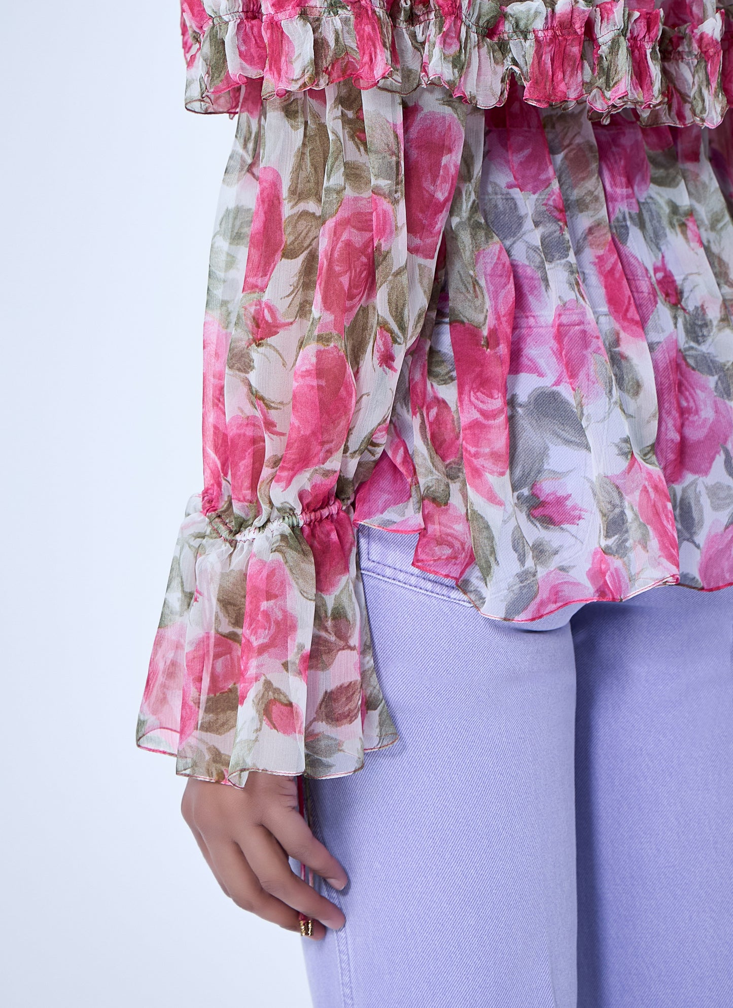 Chloé Women Off-Shoulder Floral Blouse CHLOE