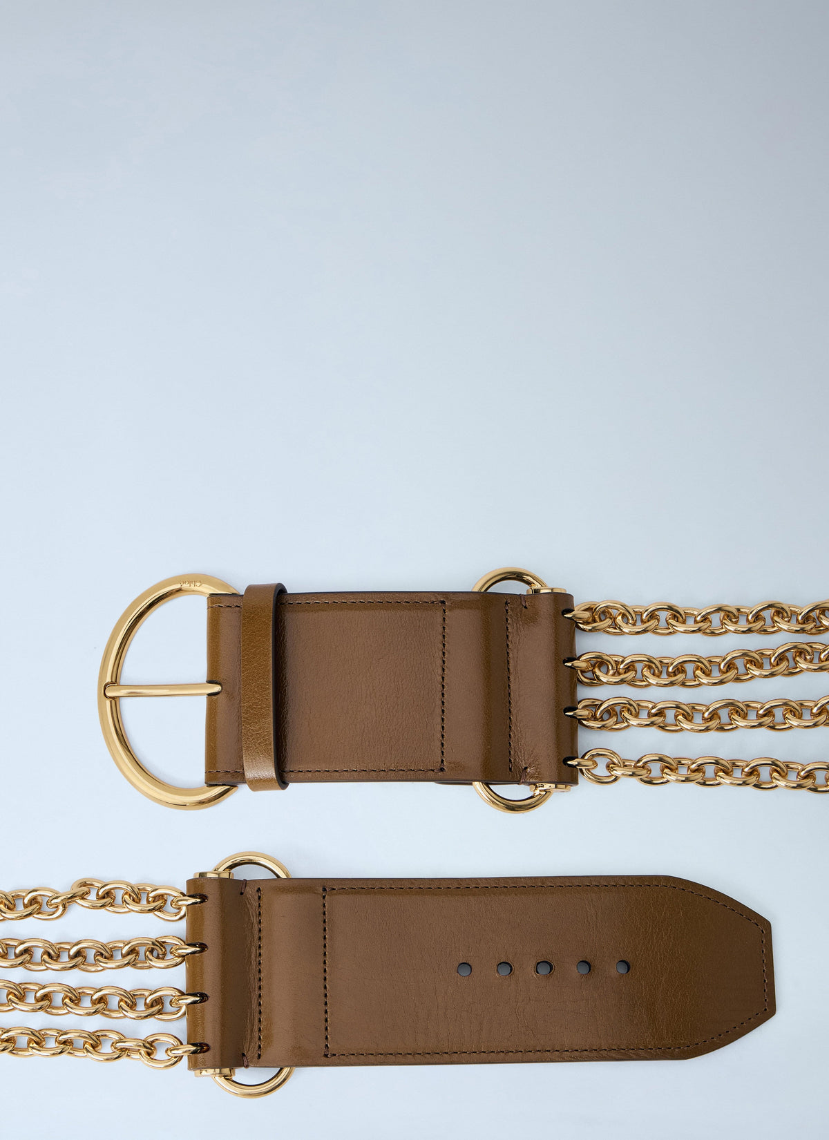 Chloé Women Chain Detail Wide Belt CHLOE