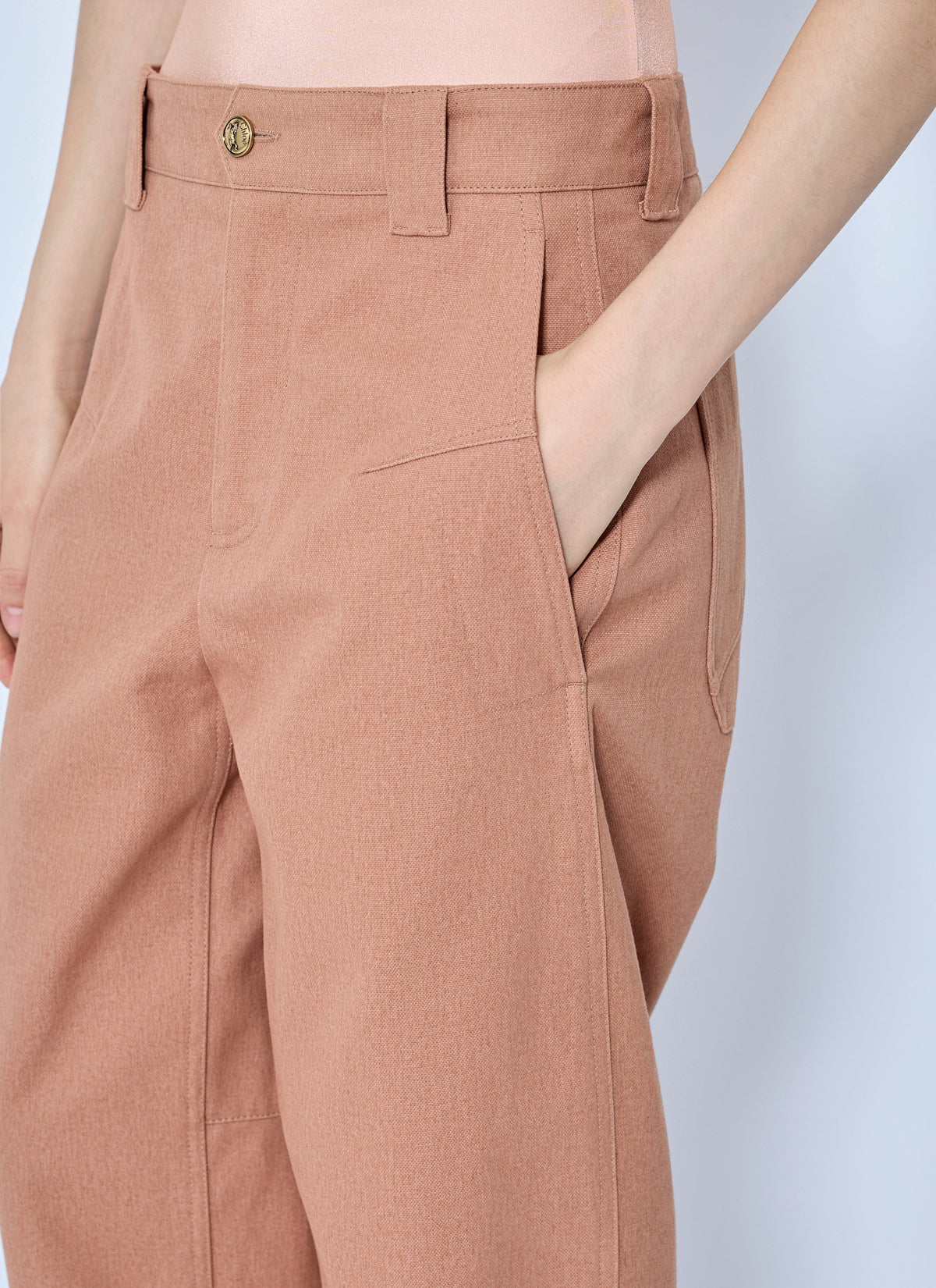 Chloé Women Wide-Leg Barrel Trousers CHLOE