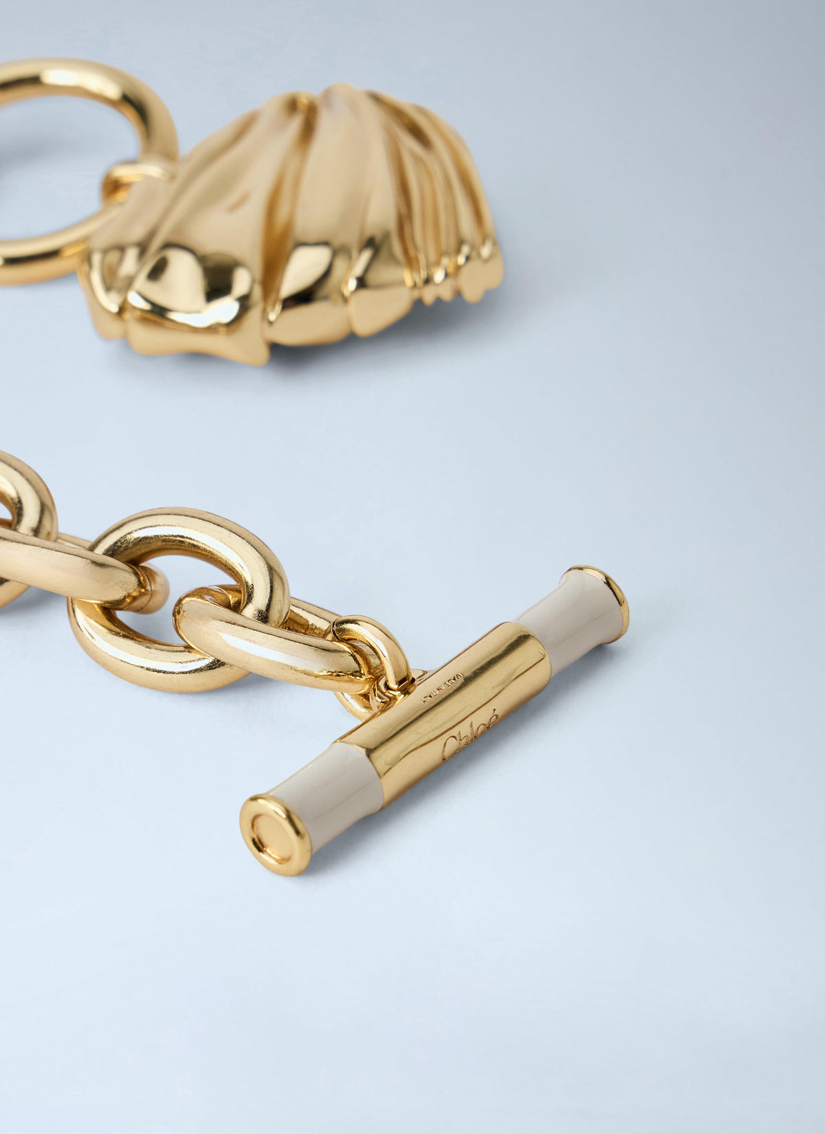 Chloé Women Pleated Heart Necklace CHLOE