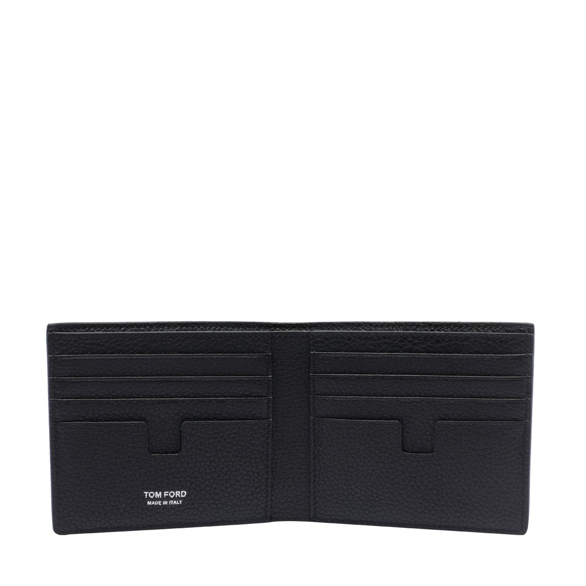 Tom Ford Men Classic Two-Fold Wallet In Leather Fiore With Logo TOM FORD