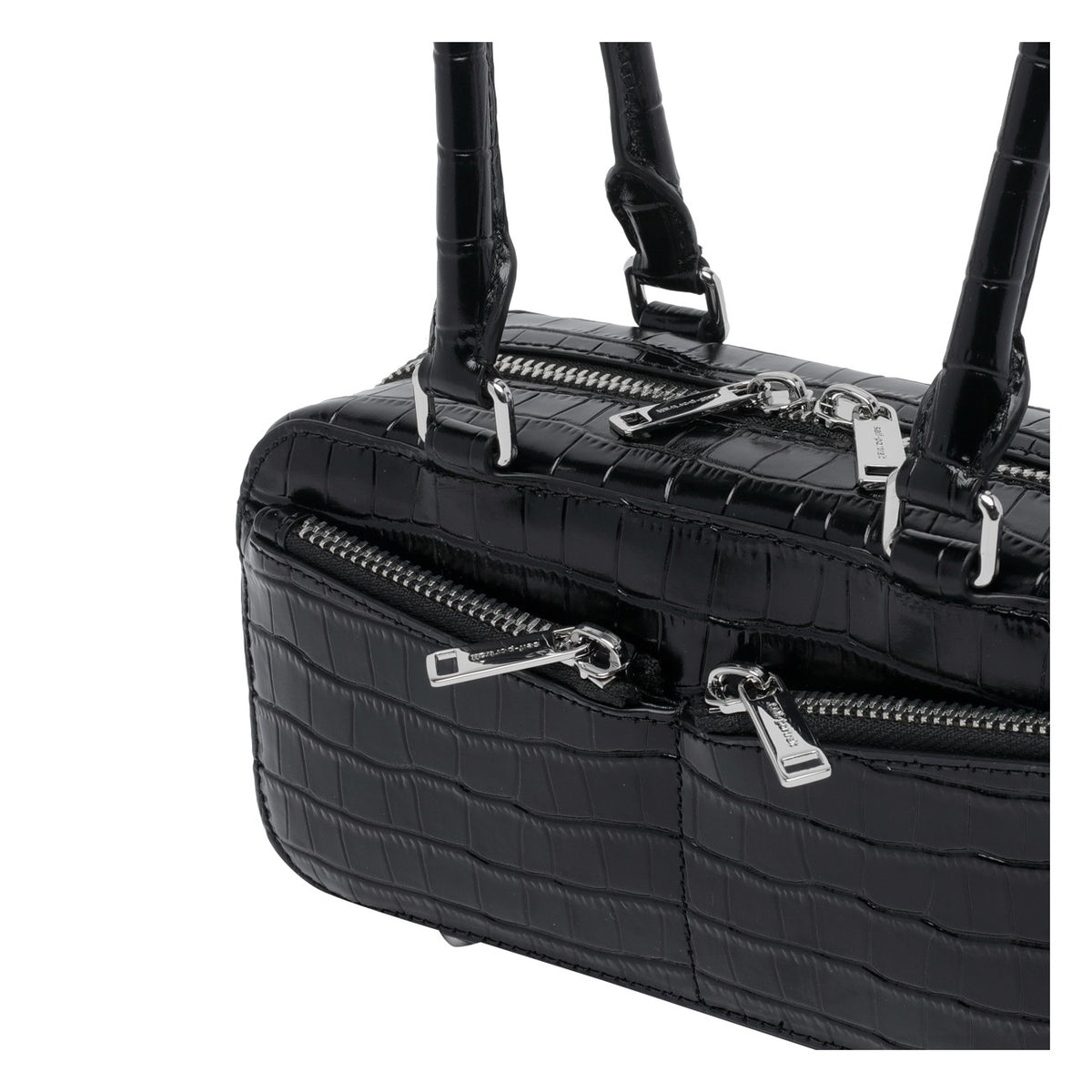 Self Portrait Women Croc Leather Mini Shoulder Bag SELF-PORTRAIT