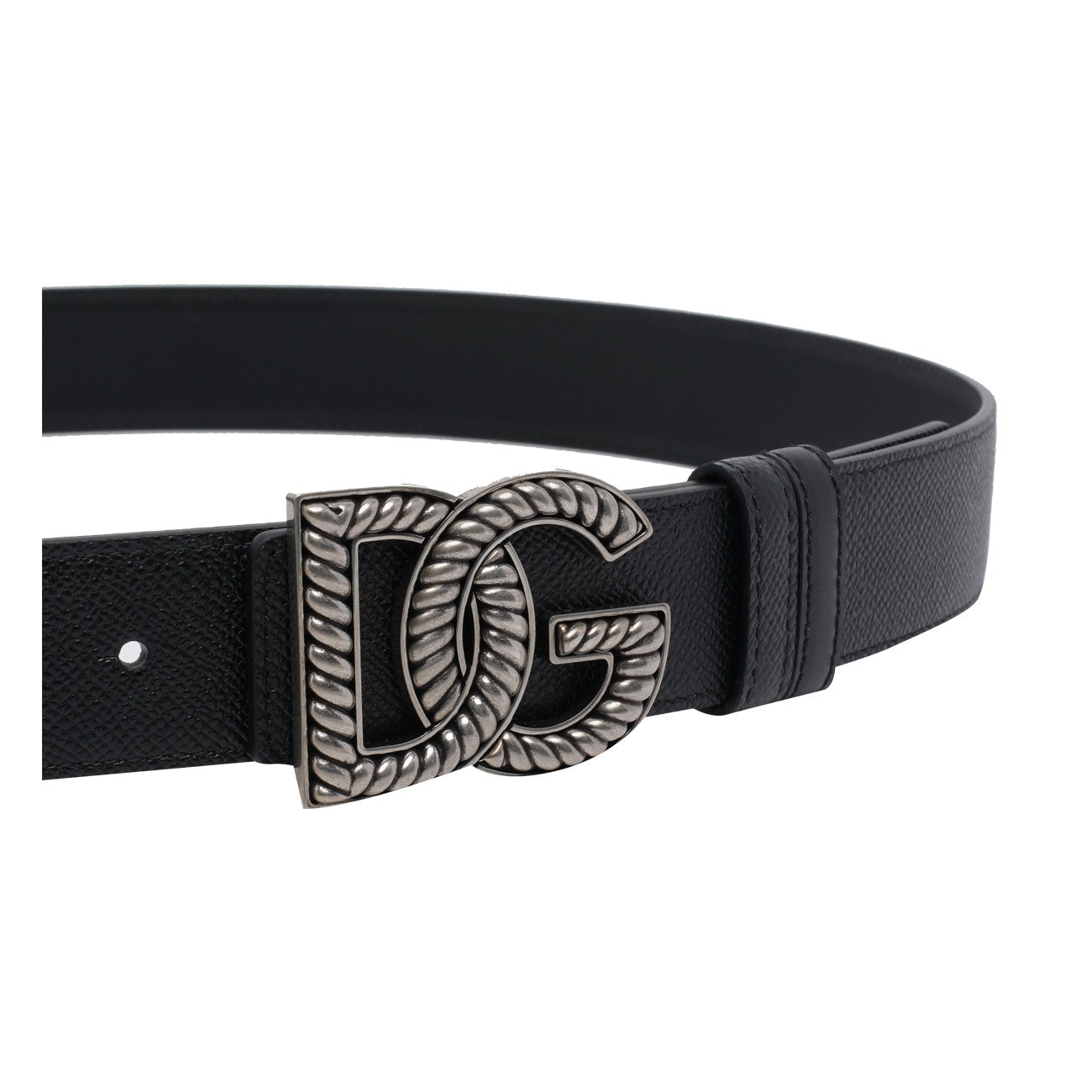 Dolce&Gabbana Men Crossed Dg Logo Belt