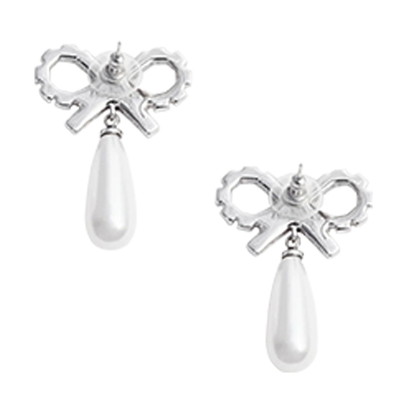 Self Portrait Women Crystal Bow Pearl Earrings SELF-PORTRAIT