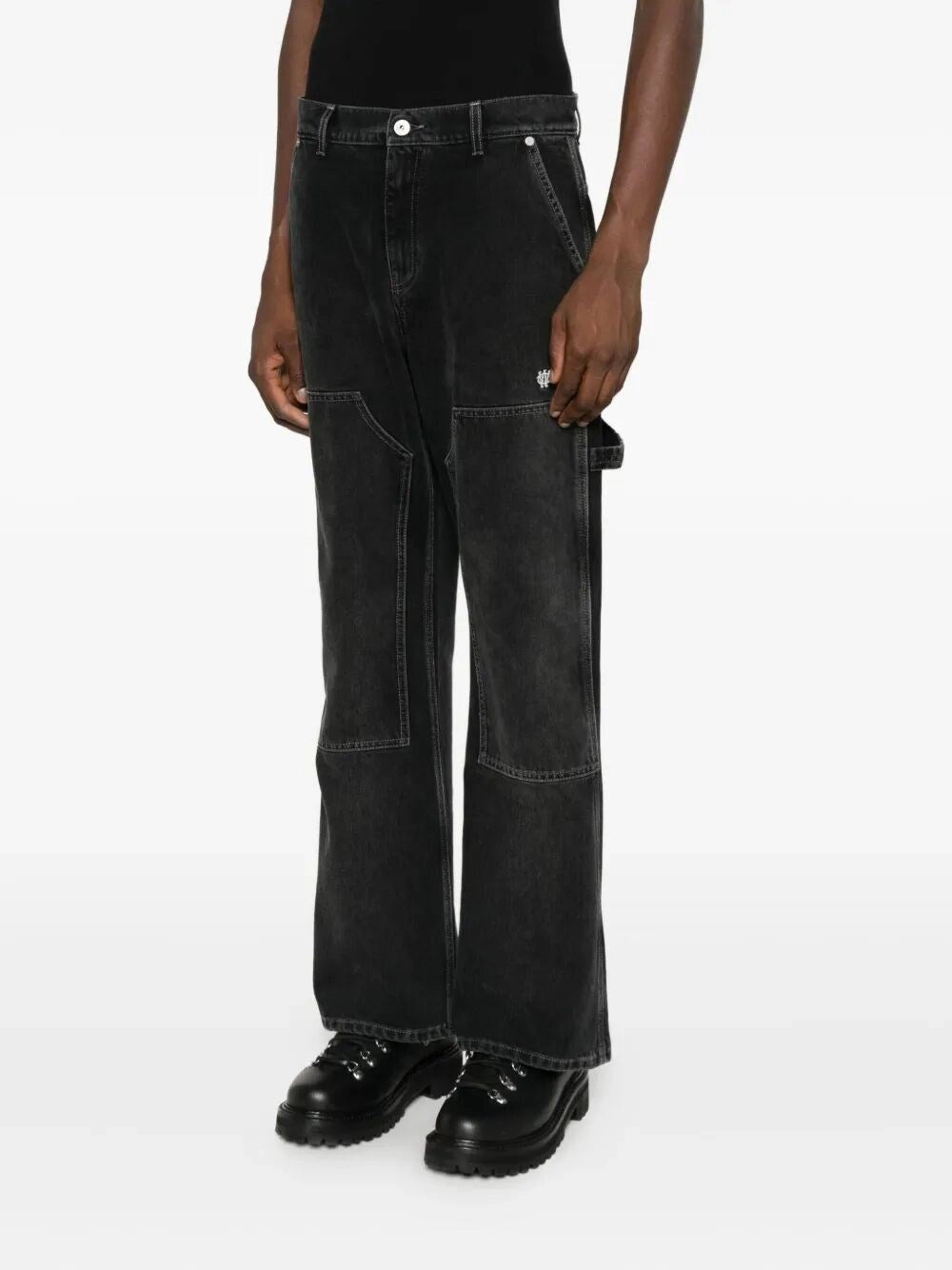 Off White Men `Gothic Ow` Flare Carpenter Jeans OFF-WHITE