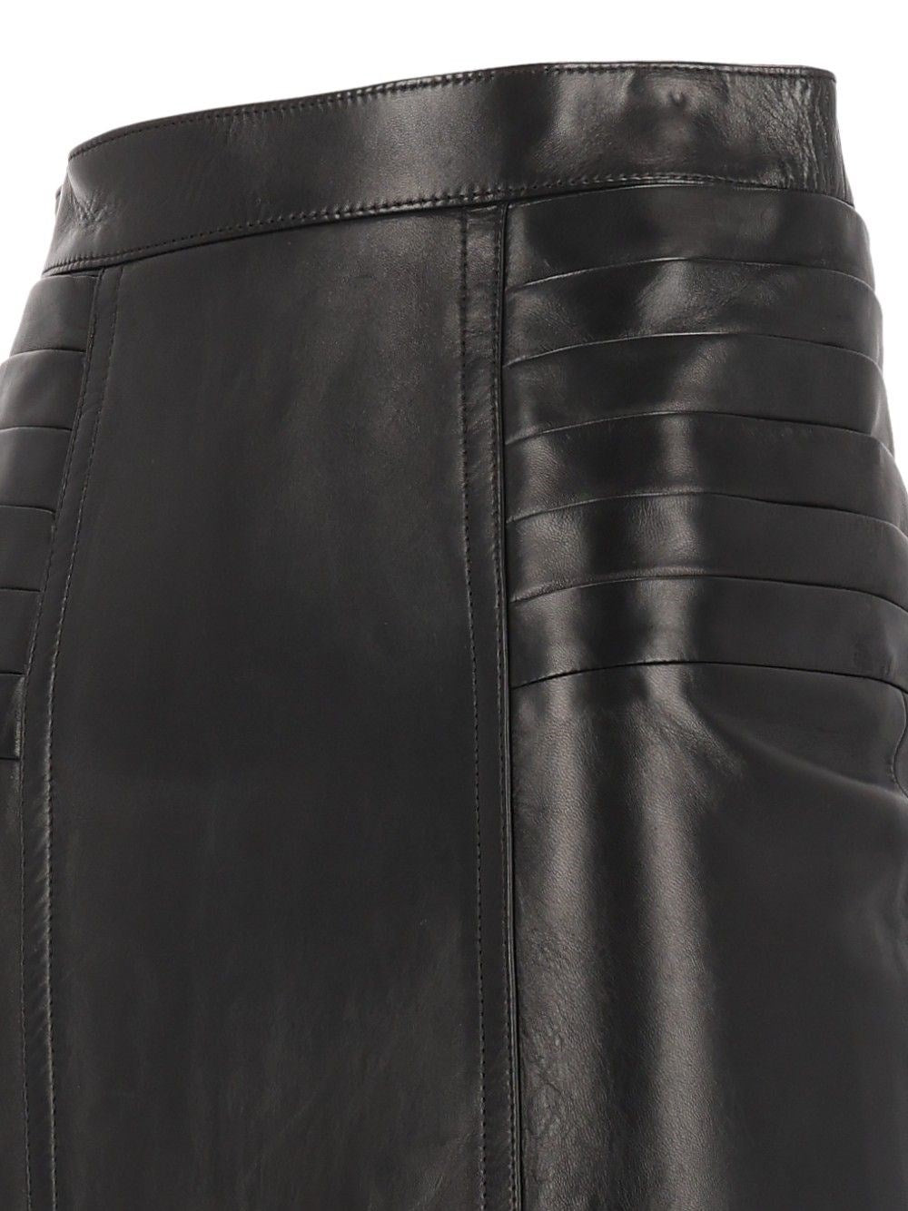 Versace Women Midi Skirt Made Of Nappa Leather VERSACE