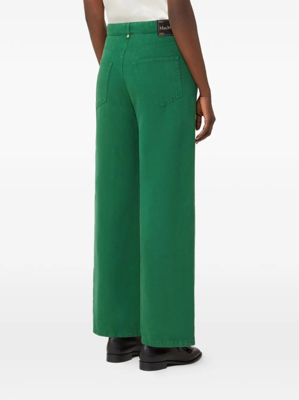 'S Max Mara Women Cotton And Linen Drill Trousers S MAX MARA