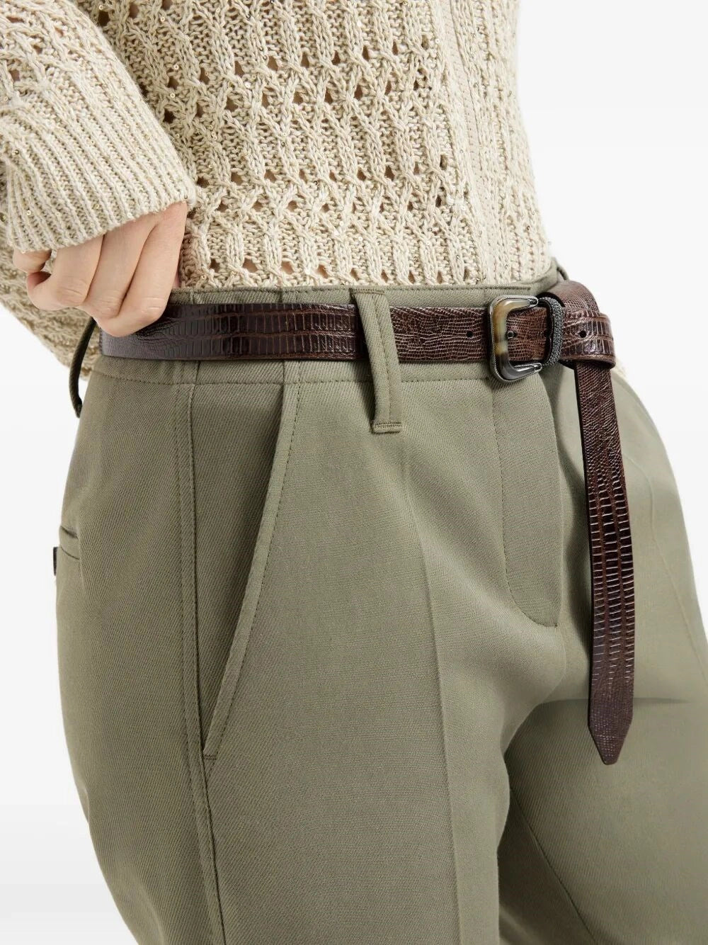 Brunello Cucinelli Women Kickflare Cigarette Trousers