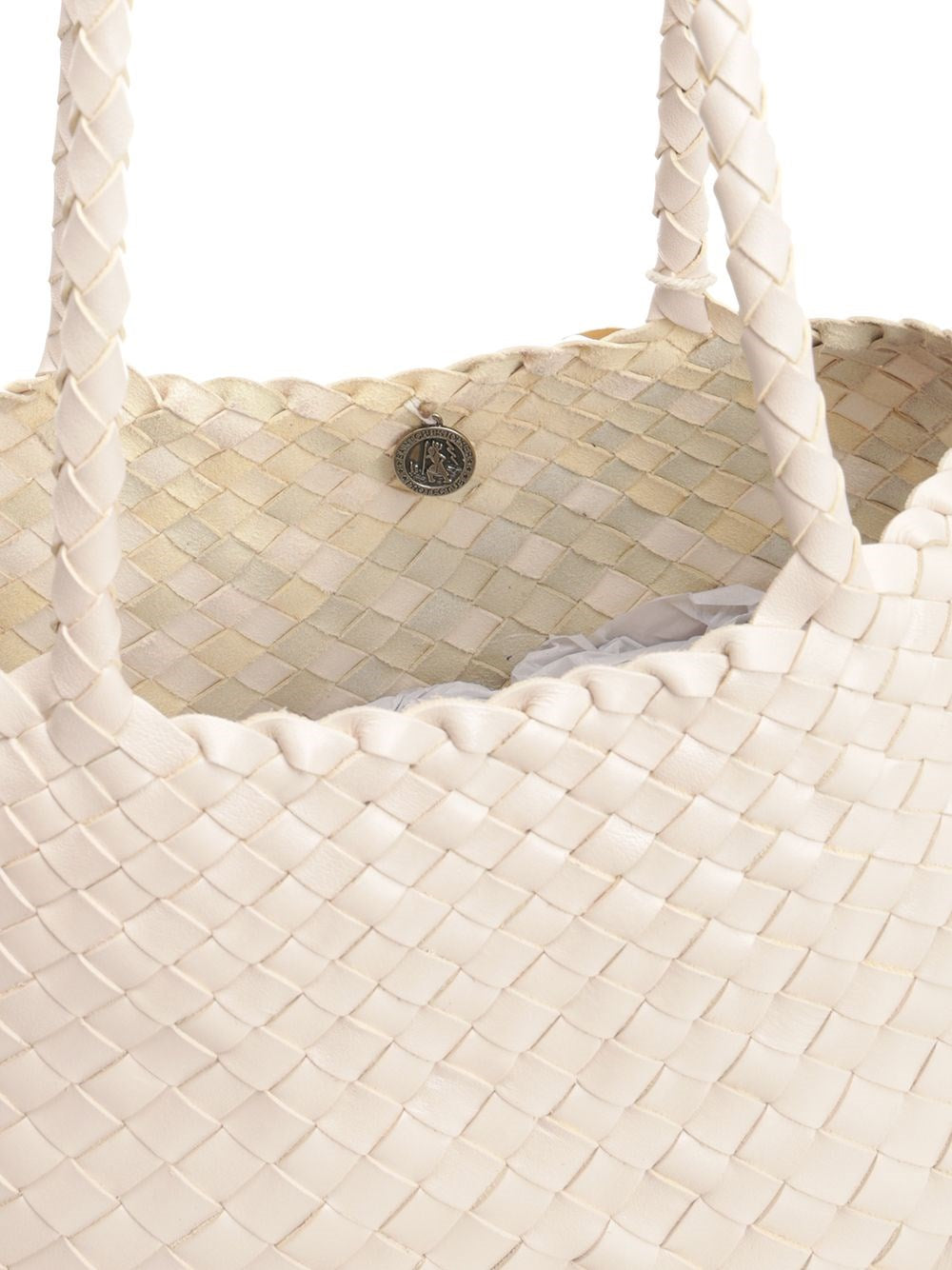 Dragon Diffusion Women Santa Croce Big Woven Leather Tote Bag