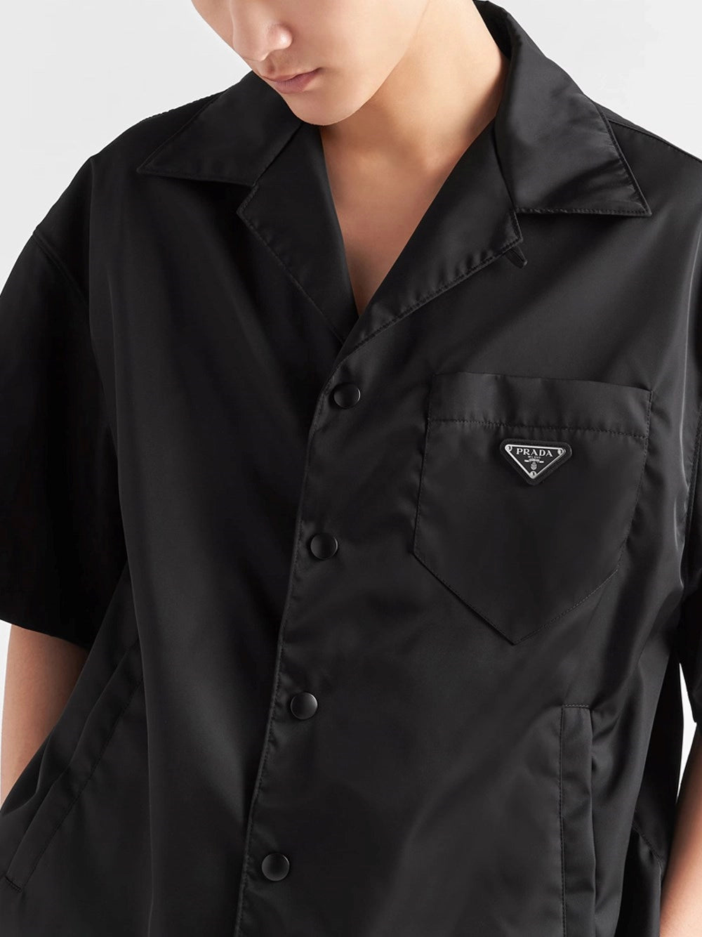 Prada Men Re-Nylon Short Sleeved Shirt PRADA