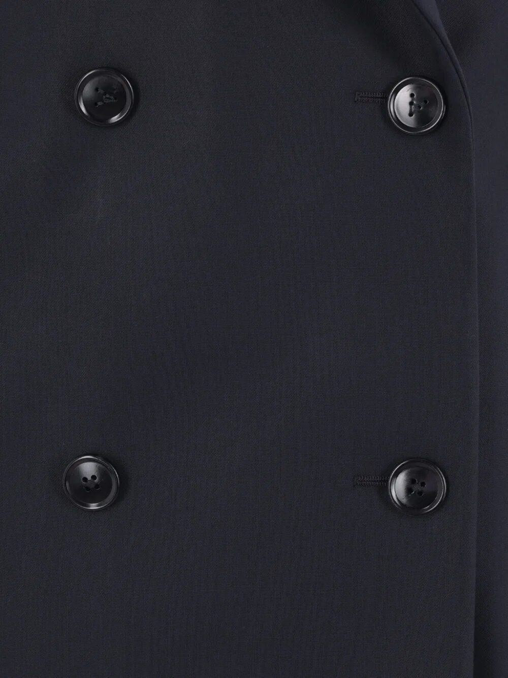 Alaïa Women Double-Breasted Rounded Coat ALAIA