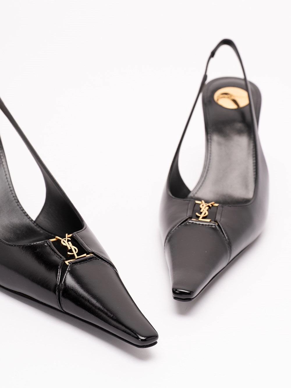 Saint Laurent Women Babylone Breteuil Slingback Pumps In Smooth Leather SAINT LAURENT