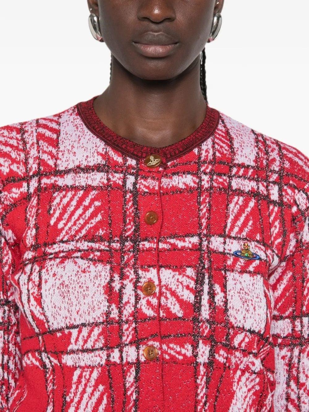 Vivienne Westwood Women Cardigan Scribble Check VIVIENNE WESTWOOD