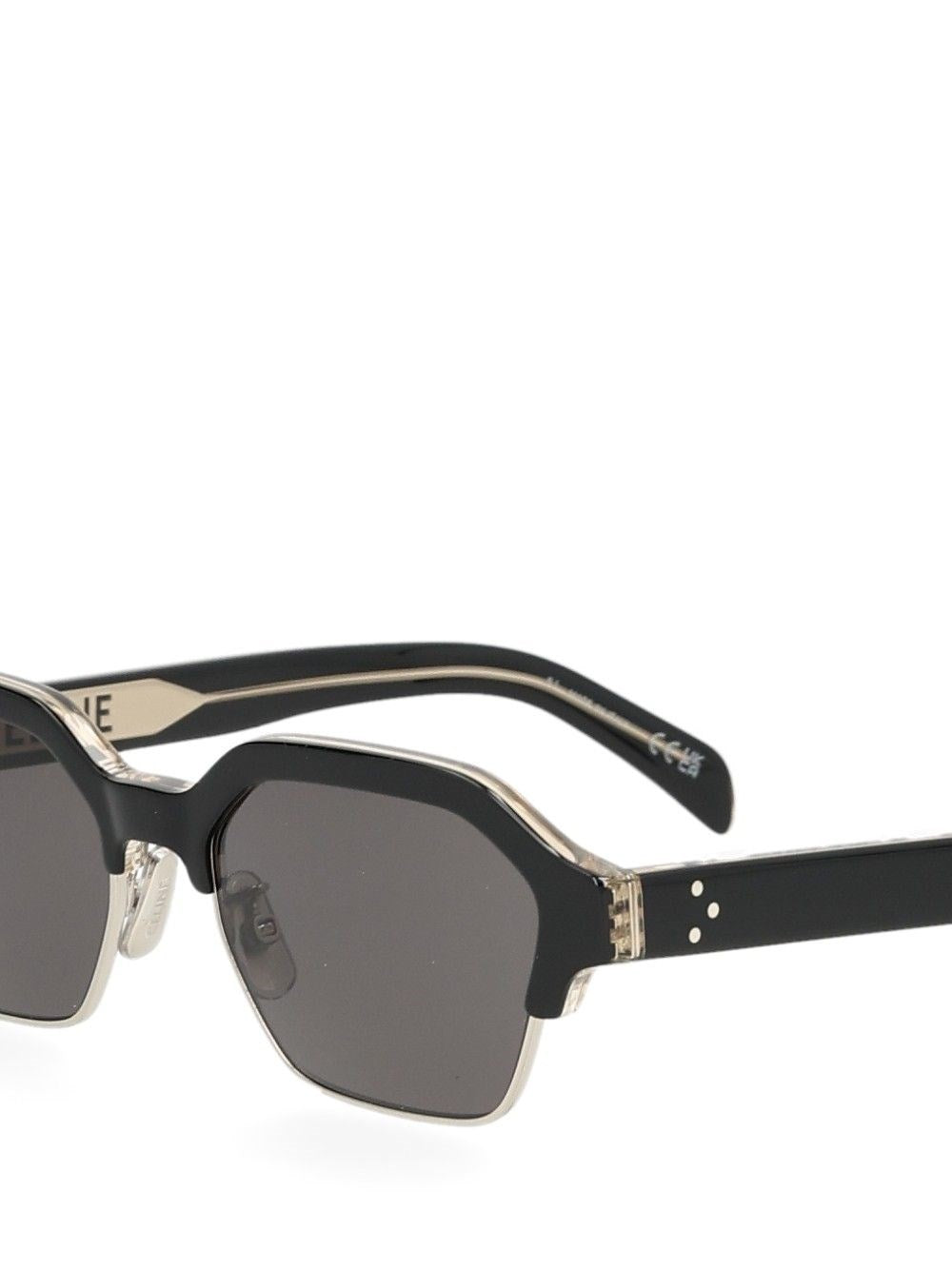 Celine Men Black Frame 63 Sunglasses In Acetate And Metal CELINE