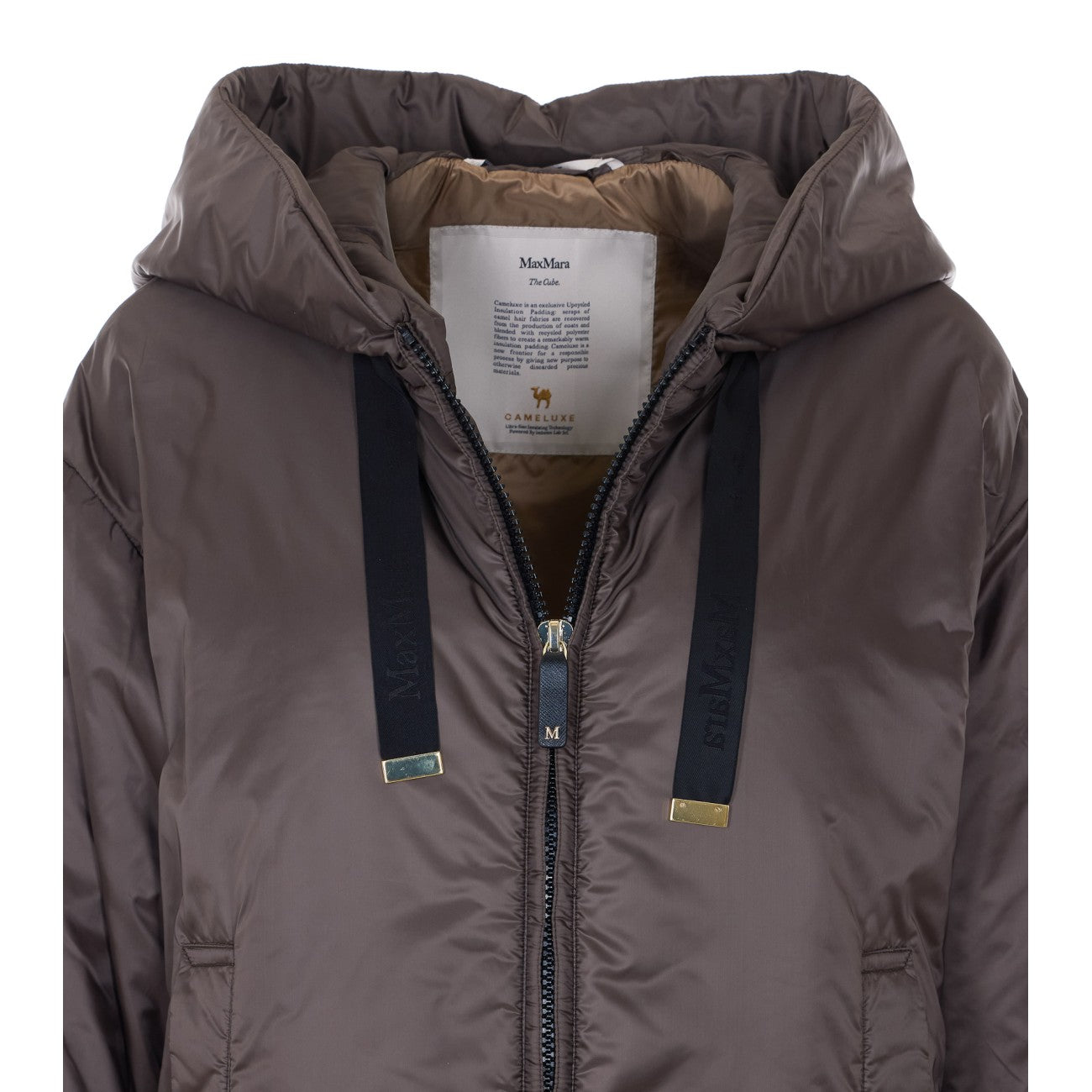 S Max Mara Women Daria Padded Drip-Proof Canvas Jacket S MAX MARA