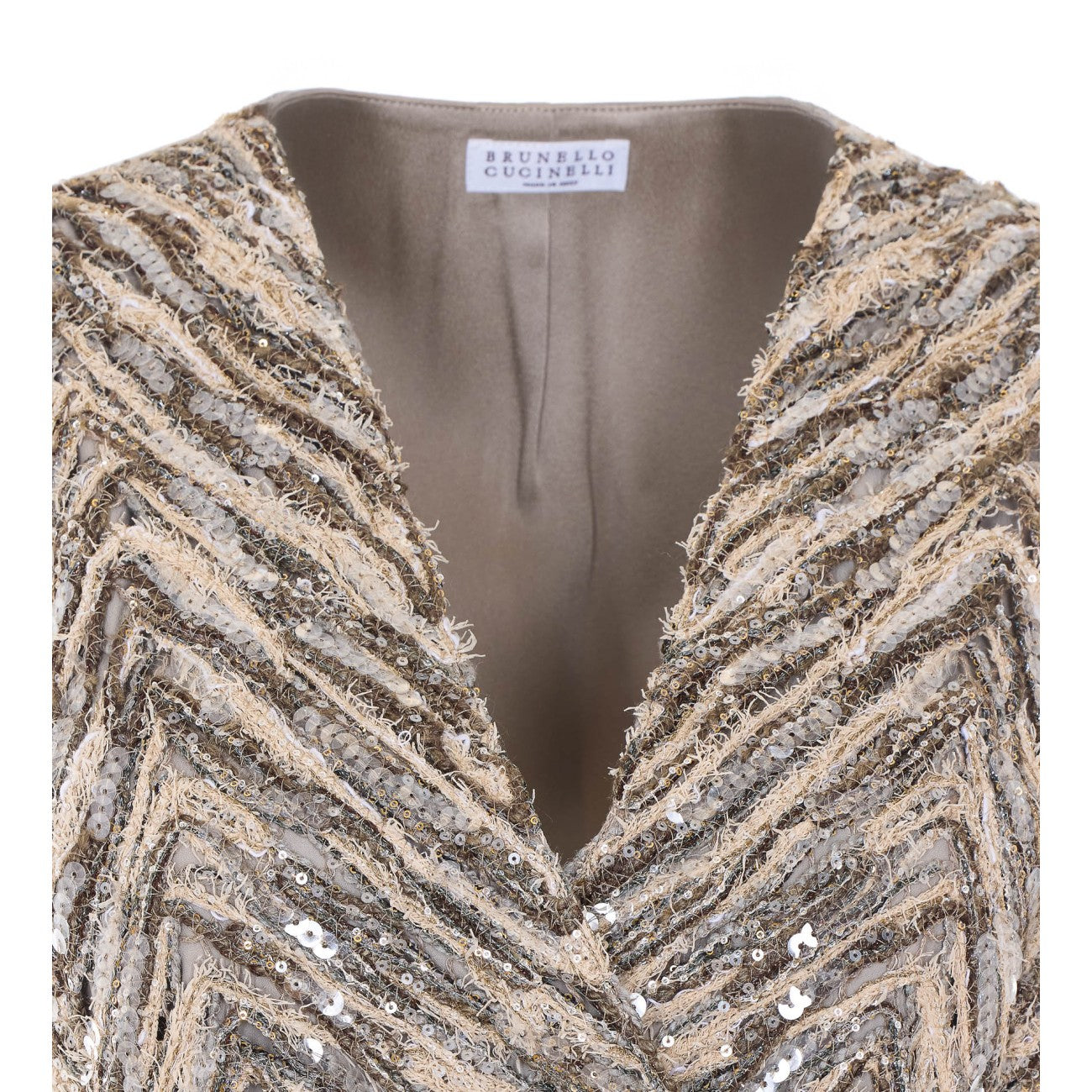 Brunello Cucinelli Women Dazzling Chevron Gilet BRUNELLO CUCINELLI