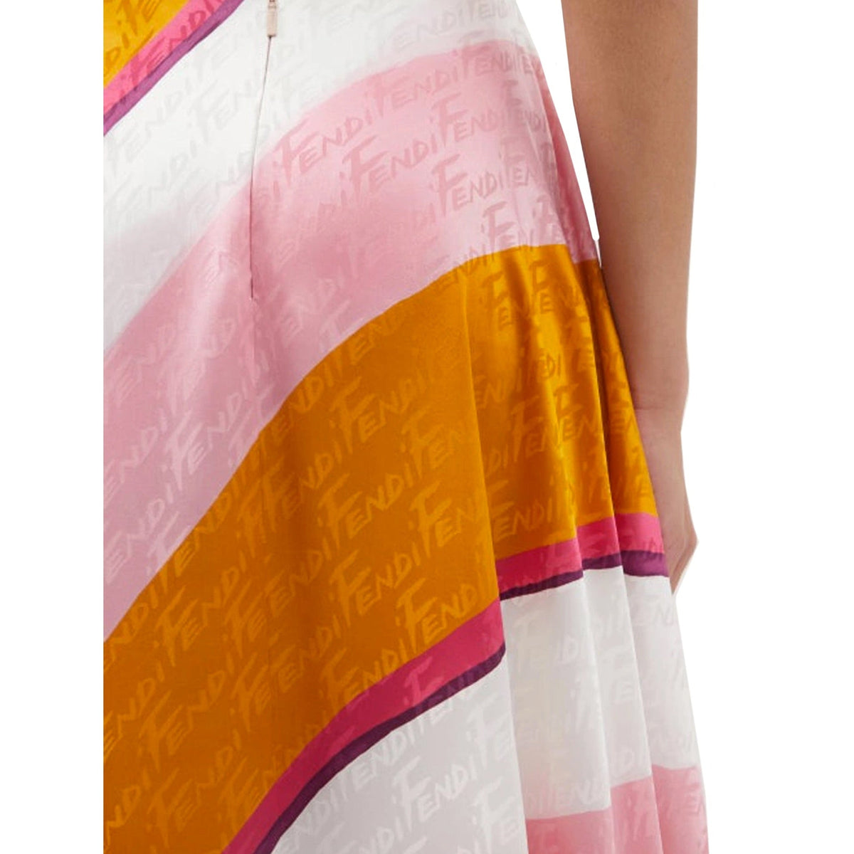 Fendi Ff Color-Block Draped Trousers Women FENDI