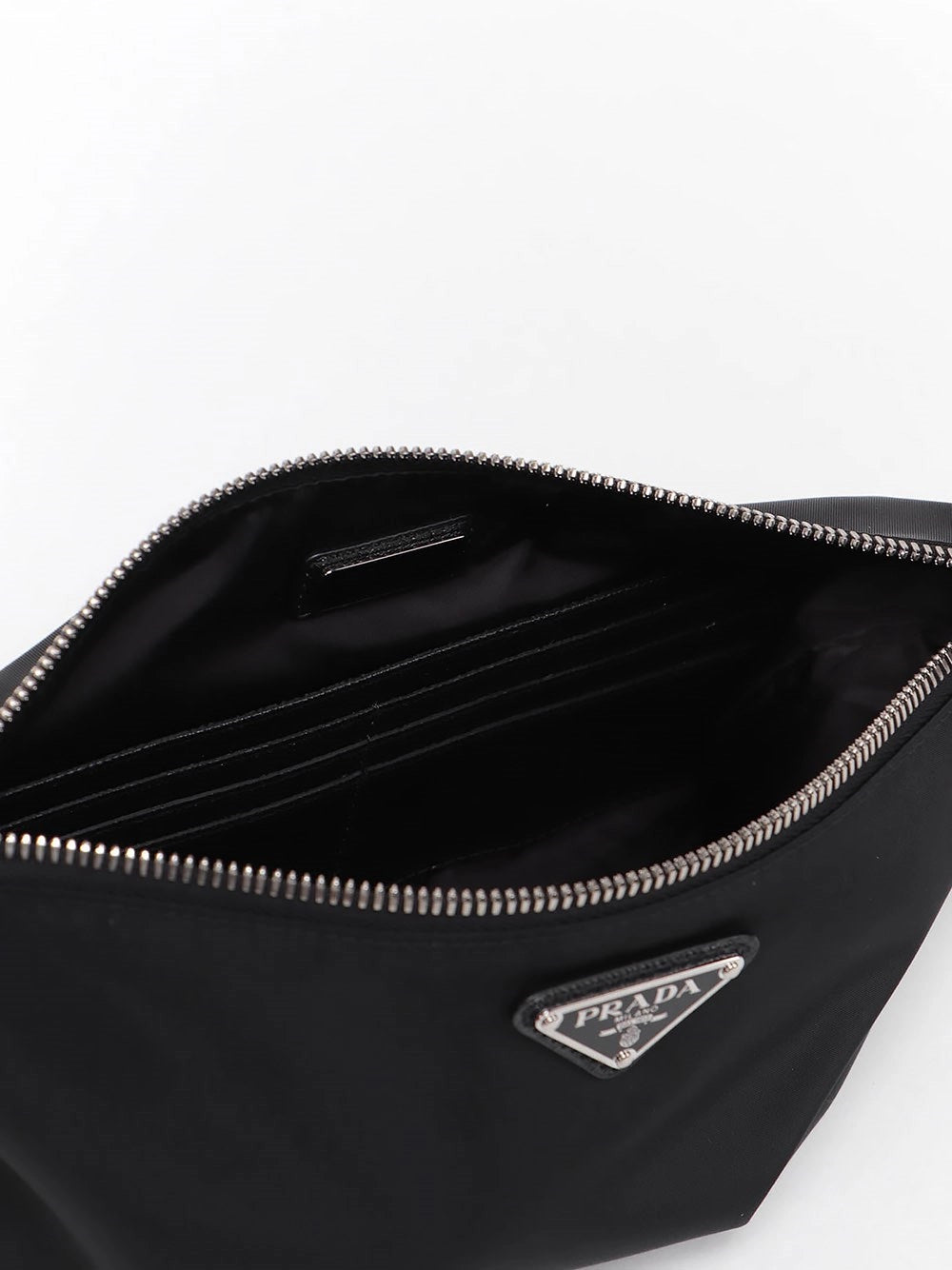 Prada Men Re-Nylon And Saffiano Leather Pouch