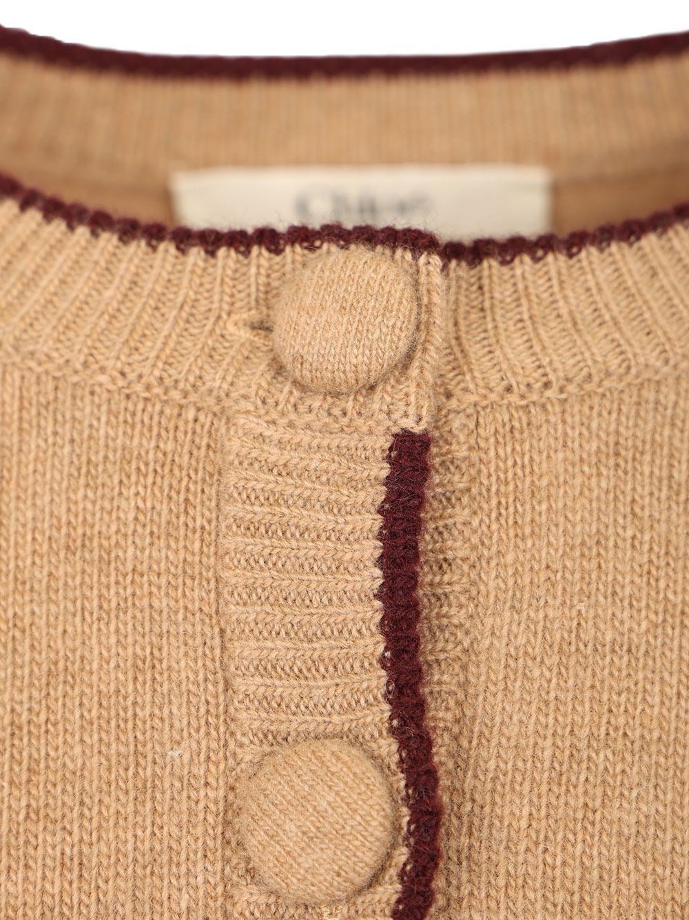 Chloe' Women Fitted Cardigan With Logo CHLOE
