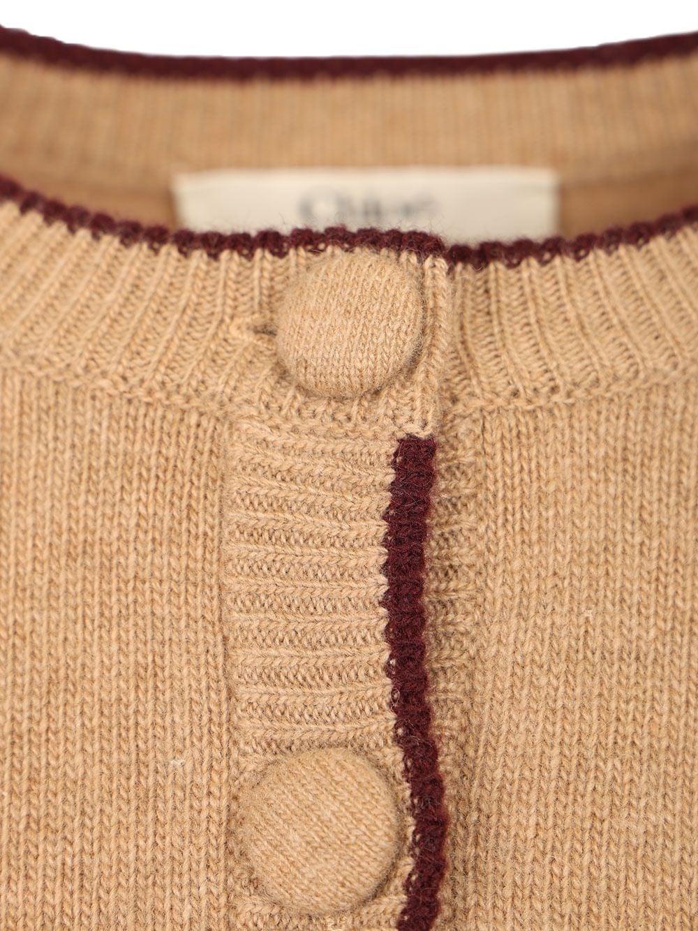 Chloe' Women Fitted Cardigan With Logo CHLOE