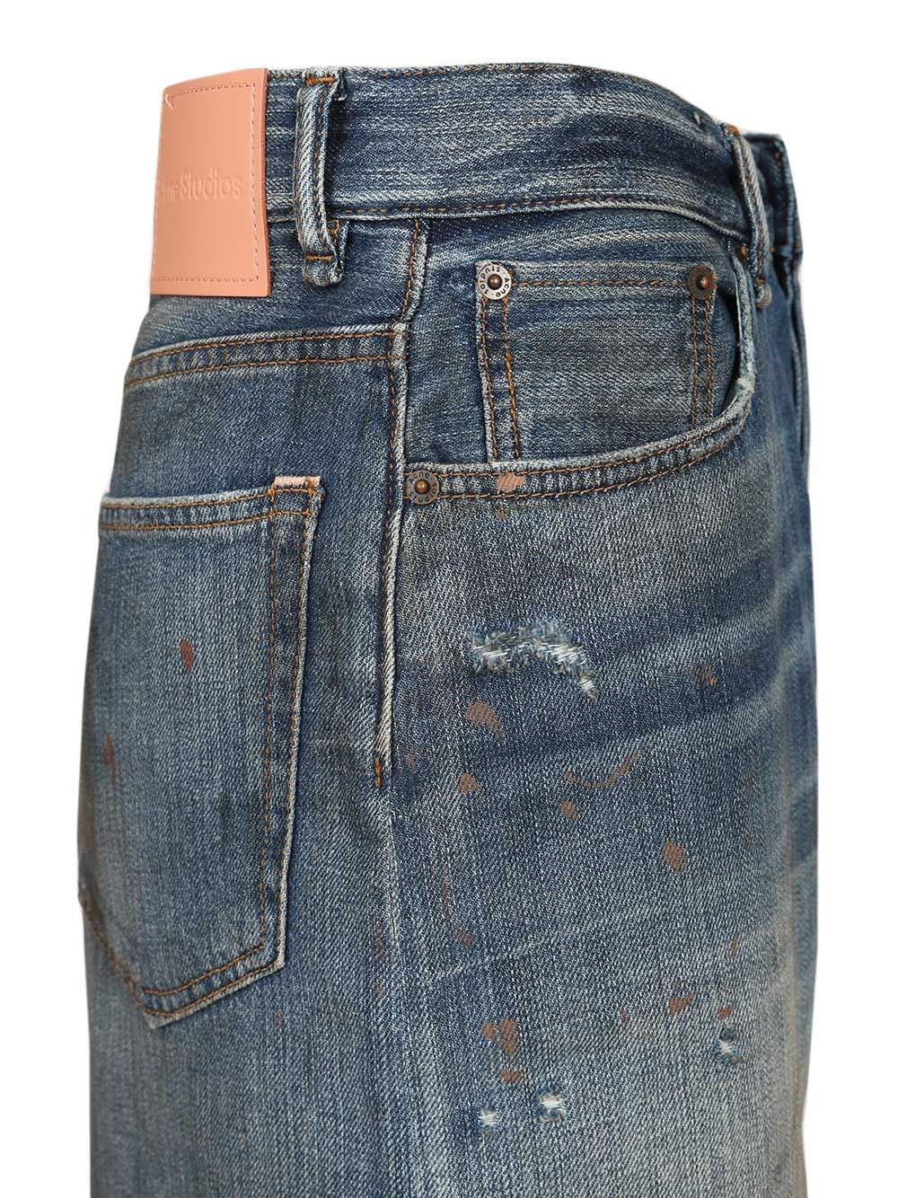 Acne Studios Men Organic Cotton Denim Shorts ACNE STUDIOS
