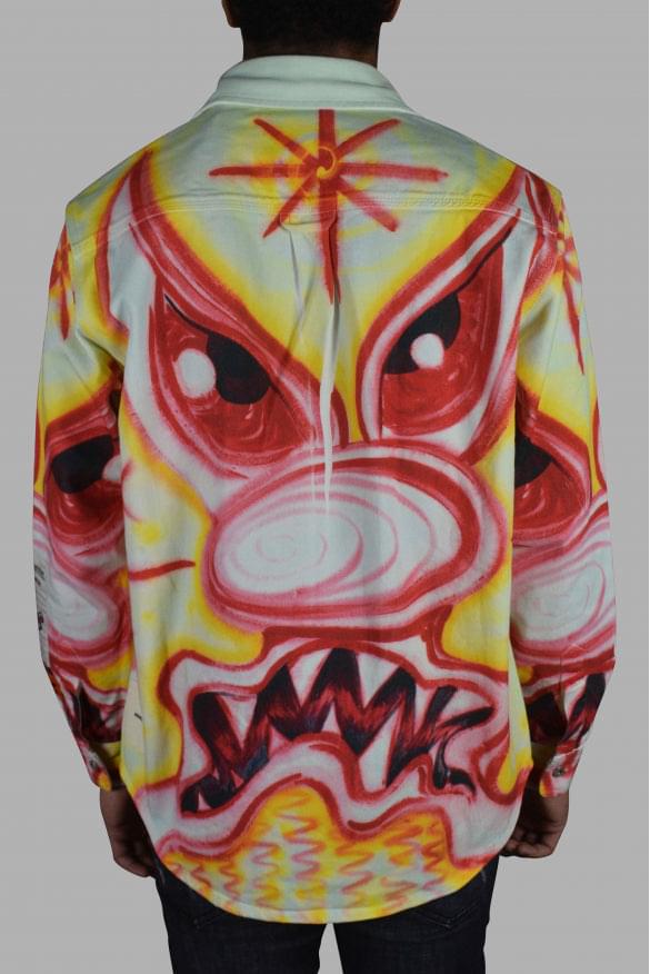 Heron Preston Men Multicolored Denim Jacket HERON PRESTON