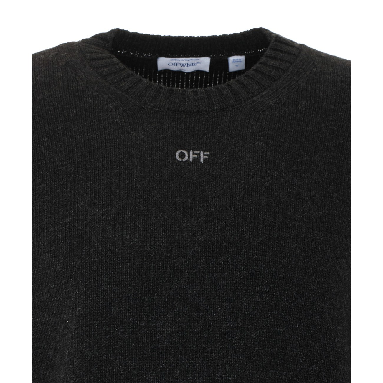 Off White Men Diagonal Fuzzy Sweater OFF-WHITE