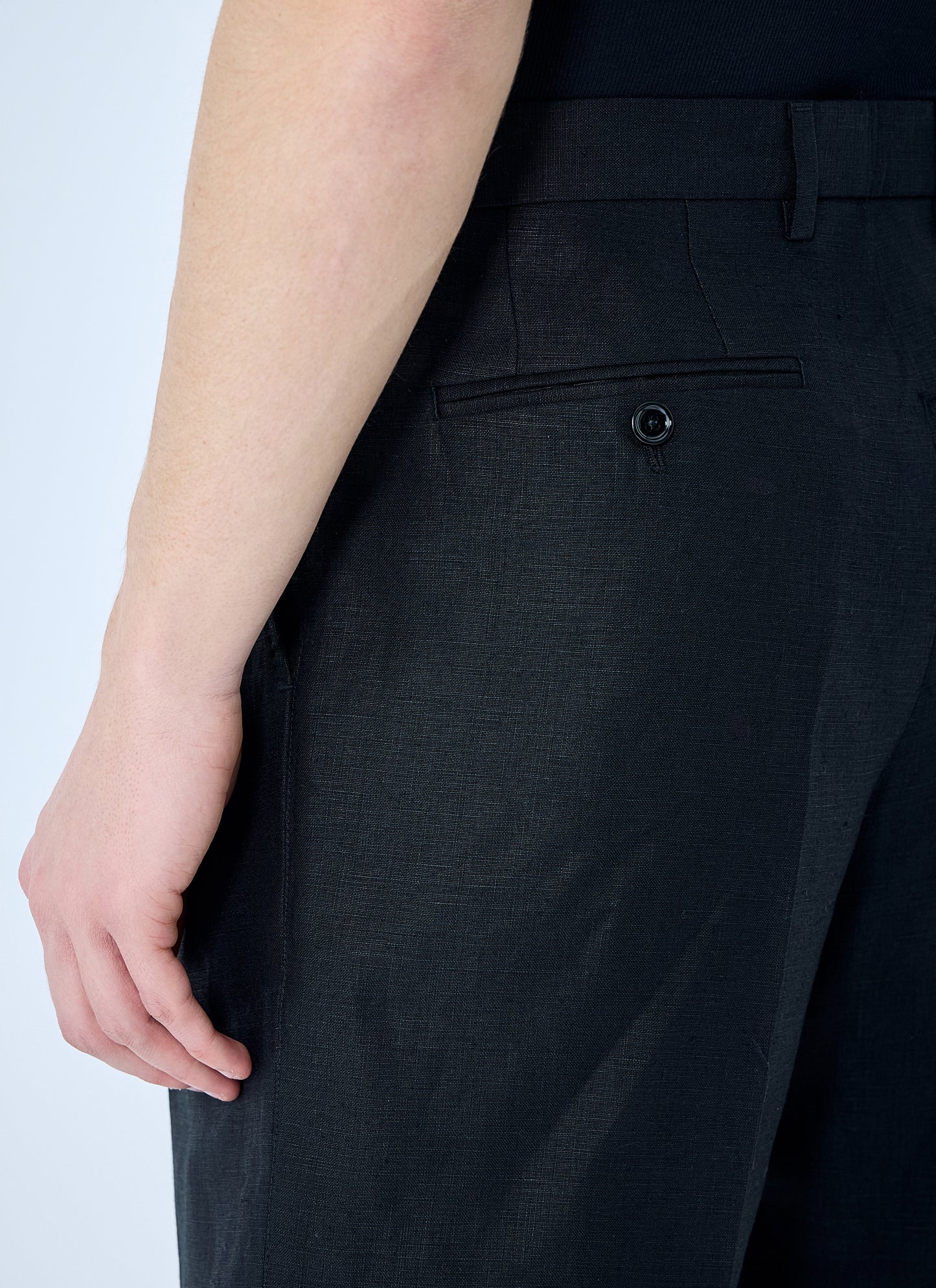 Dolce & Gabbana Men Linen Tailored Shorts DOLCE & GABBANA