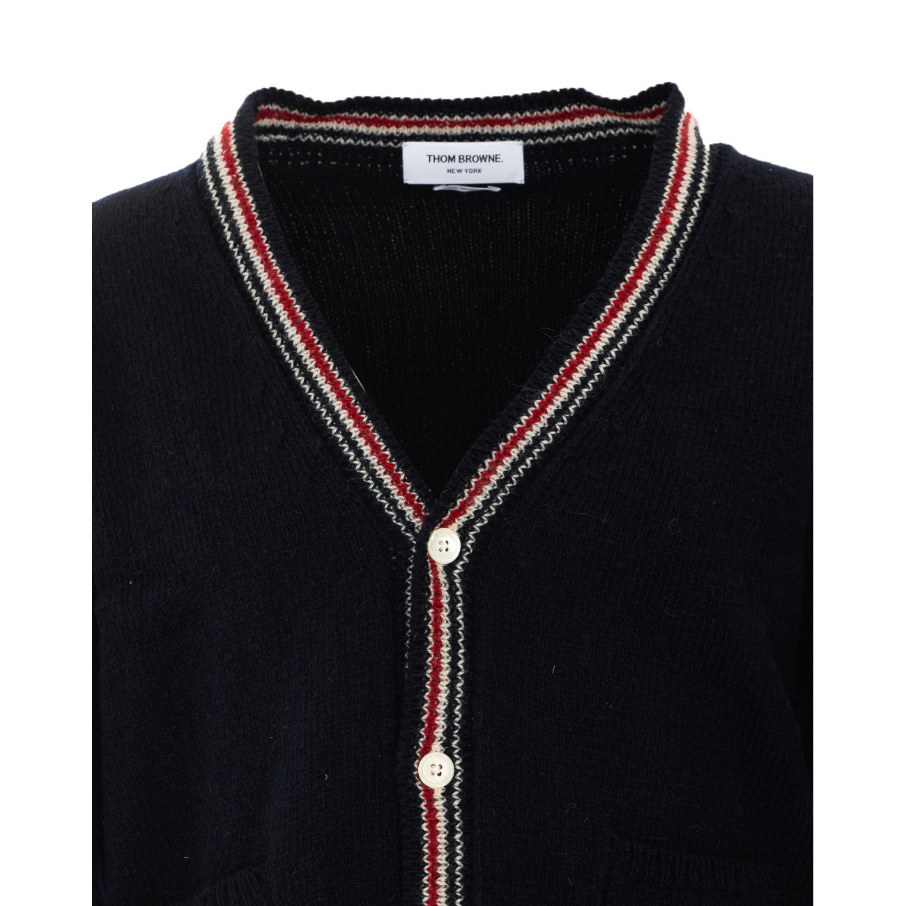 Thom Browne Men Donegal Intarsia Hector Patchwork Cardigan THOM BROWNE