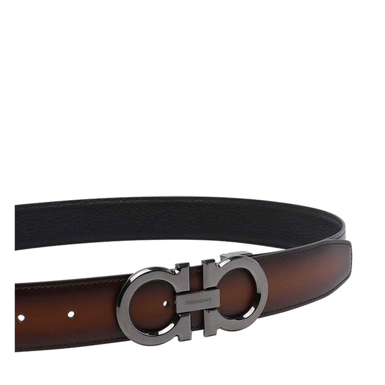 Ferragamo Men Double Gancini Adjustable And Reversible Belt FERRAGAMO