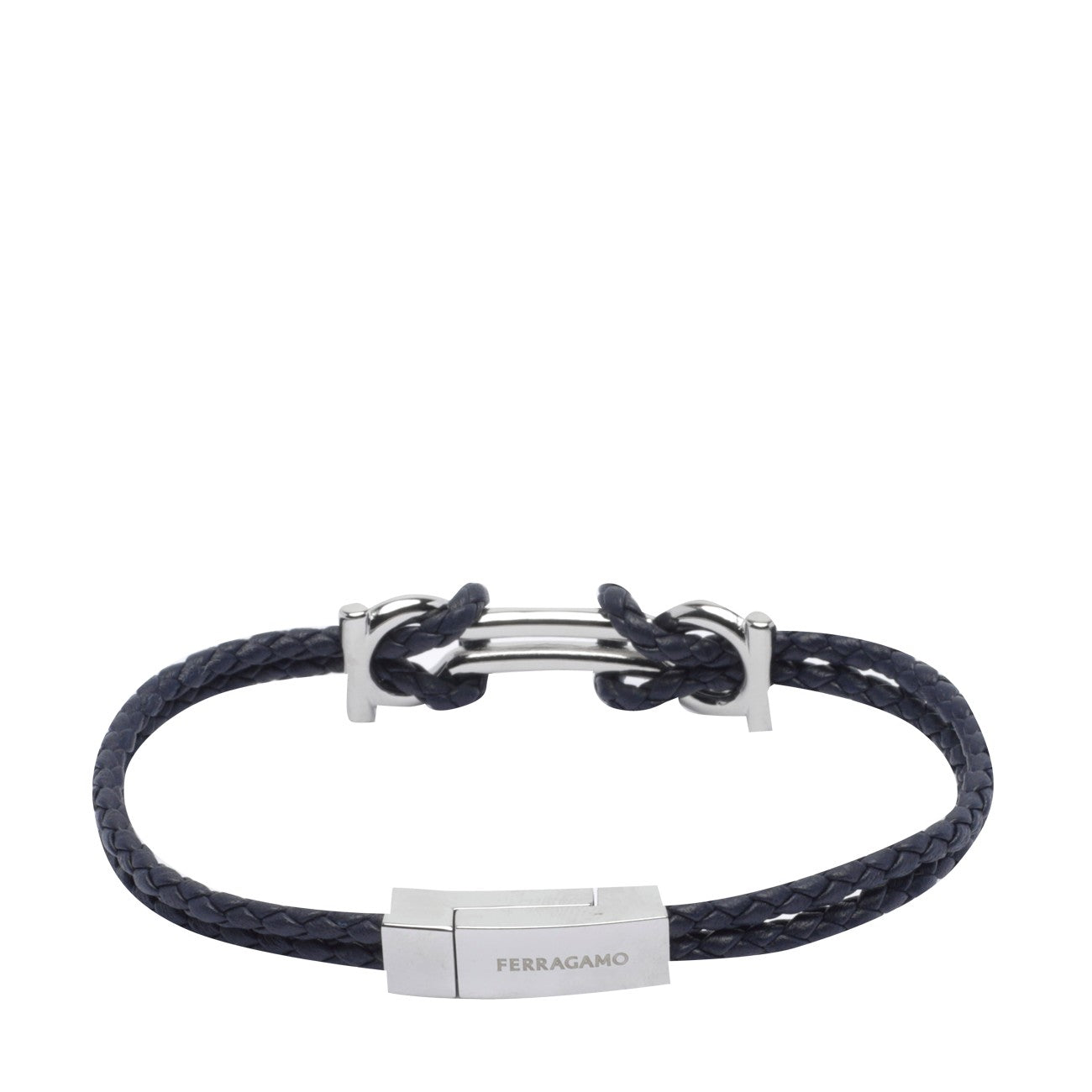 Ferragamo Men Double Gancini Bracelet FERRAGAMO