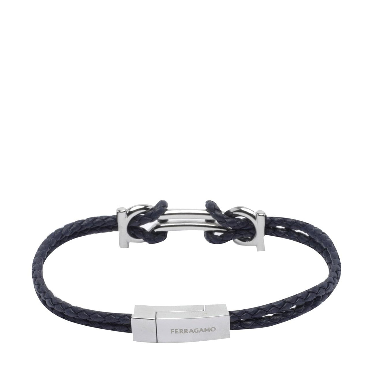 Ferragamo Men Double Gancini Bracelet FERRAGAMO