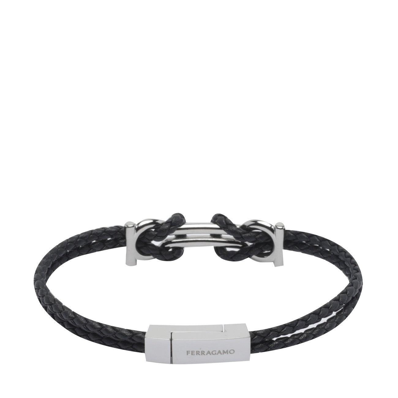 Ferragamo Men Double Gancini Bracelet FERRAGAMO