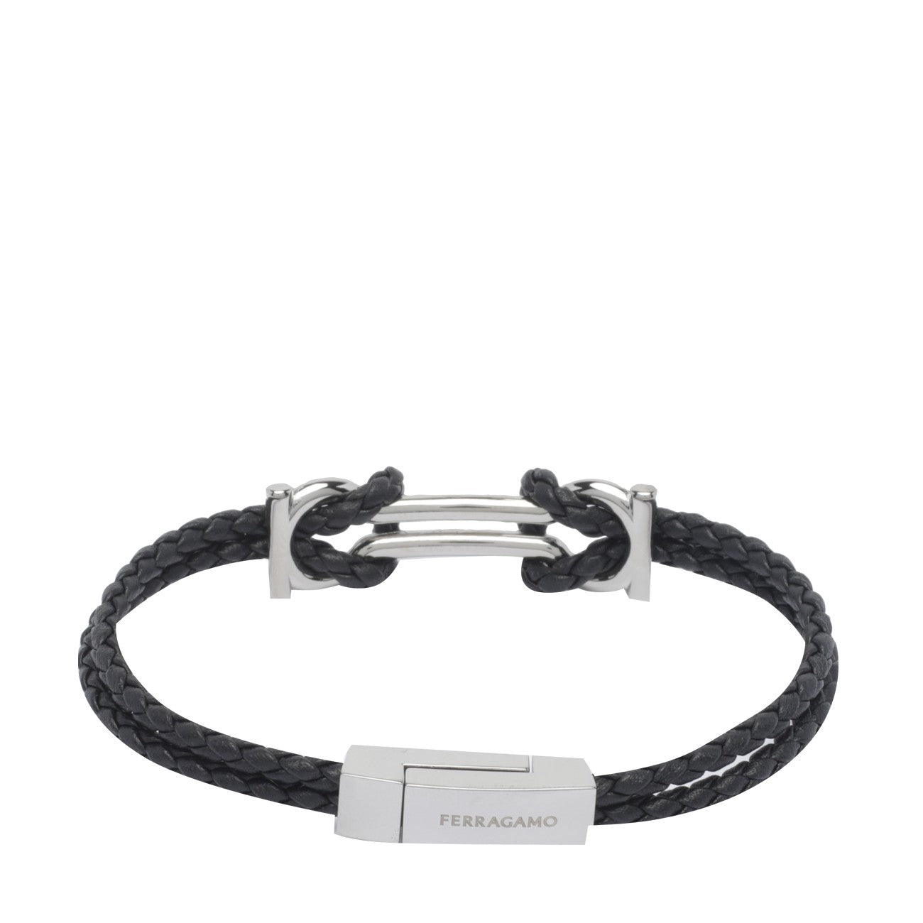 Ferragamo Men Double Gancini Bracelet FERRAGAMO