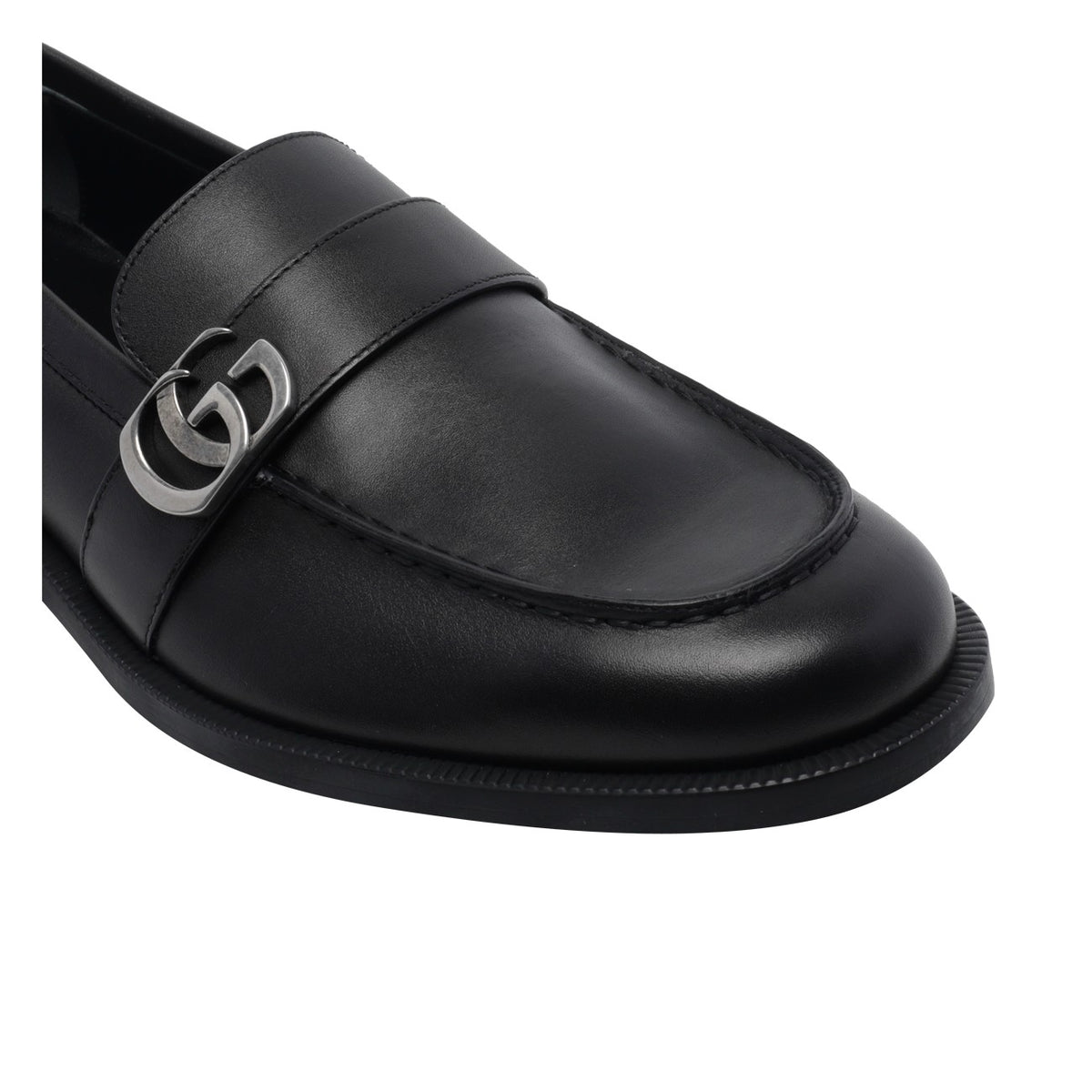 Gucci Men Double Gg Logo Loafers GUCCI