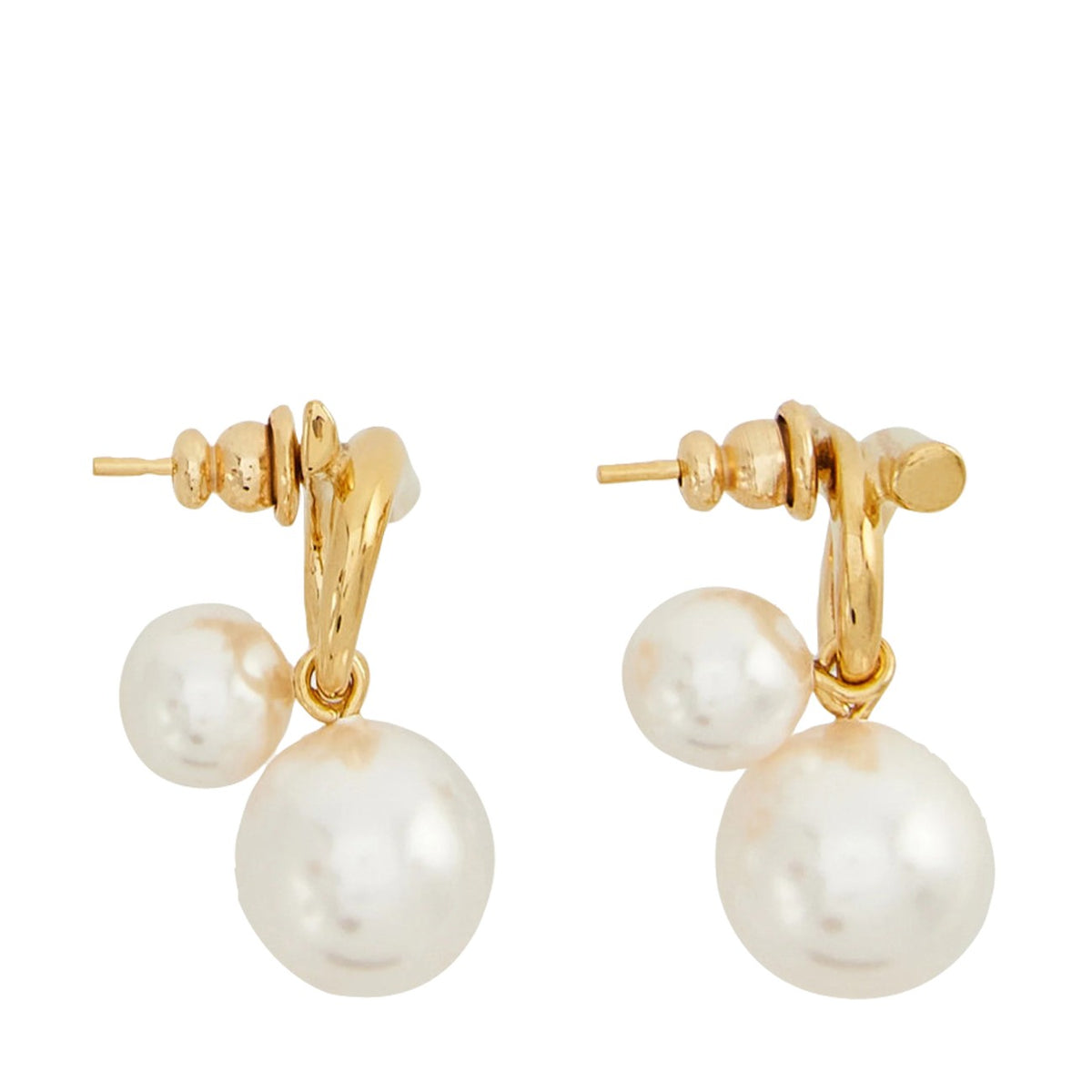 Ferragamo Women Double Pearls Earrings FERRAGAMO