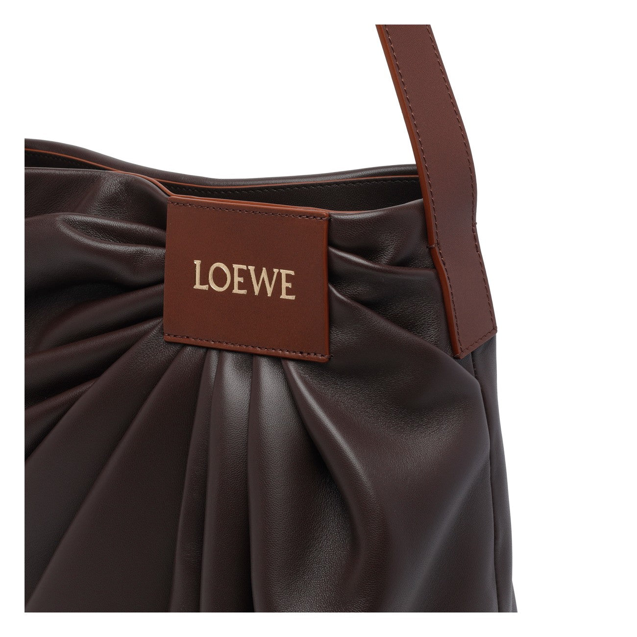 Loewe Women Draped Tote Bag With Loewe Logo LOEWE