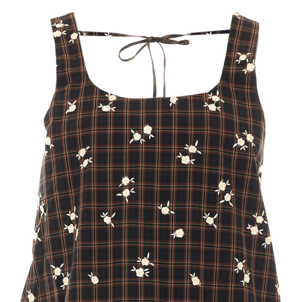 Ganni Women Dress In Printed Check GANNI