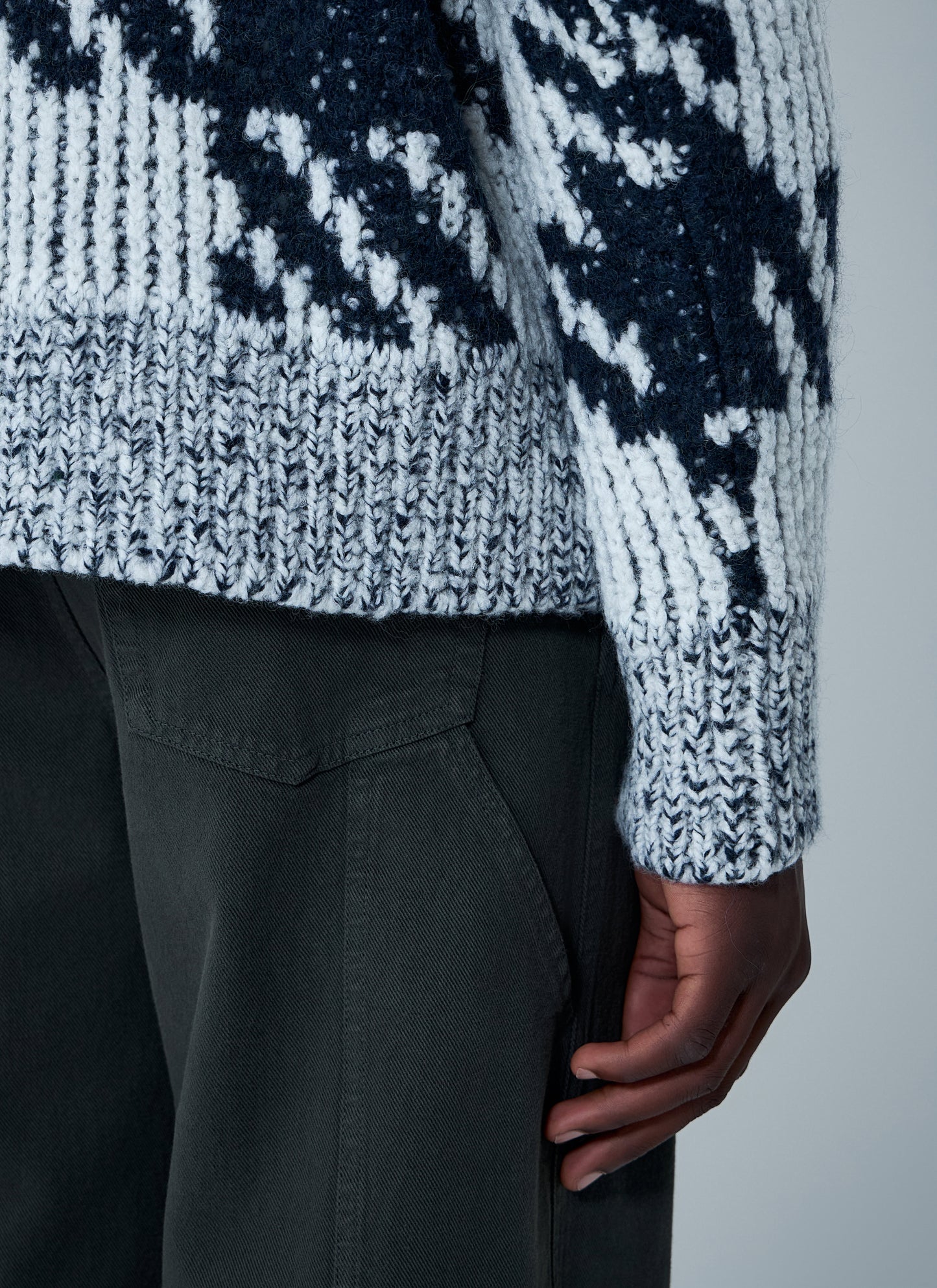 Dries Van Noten Men Check Wool-Blend Sweater DRIES VAN NOTEN