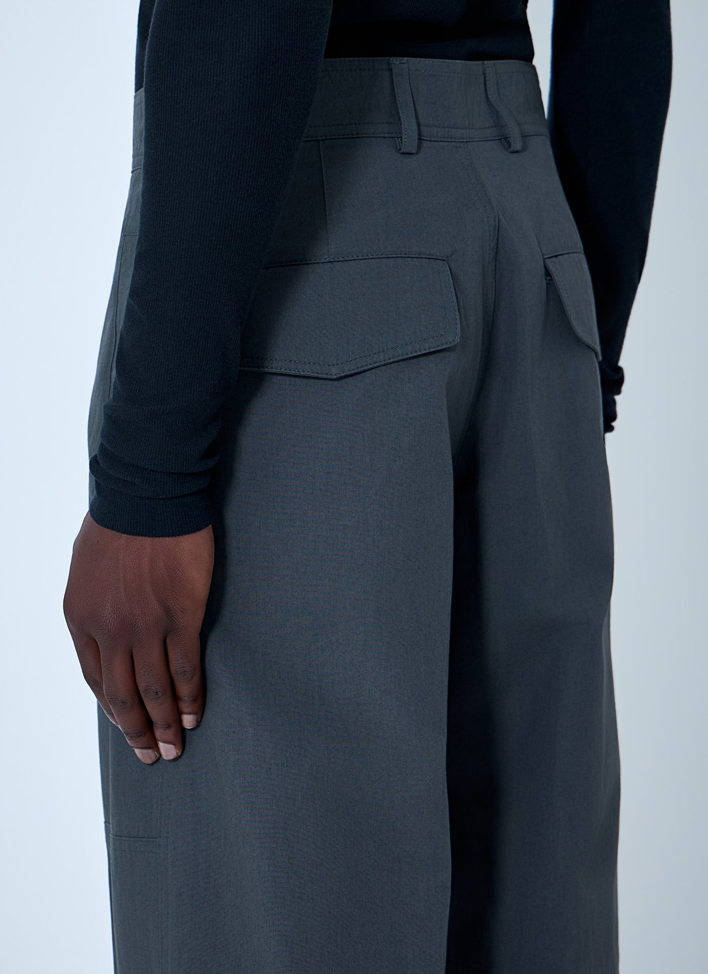 Dries Van Noten Men Wide-Leg High-Rise Trousers DRIES VAN NOTEN
