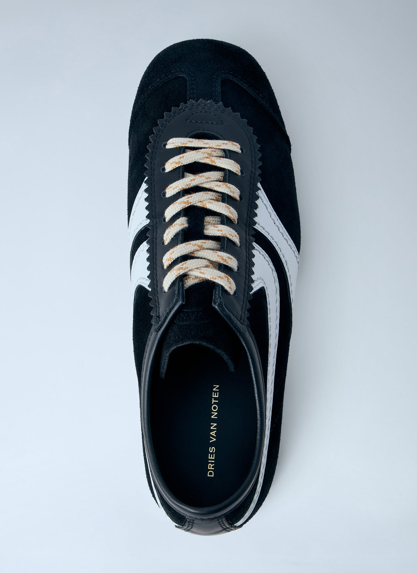 Dries Van Noten Men Suede Trimmed Sneakers DRIES VAN NOTEN