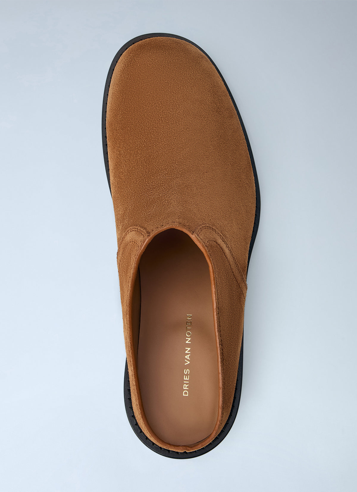 Dries Van Noten Men Suede Slip-On Mules DRIES VAN NOTEN
