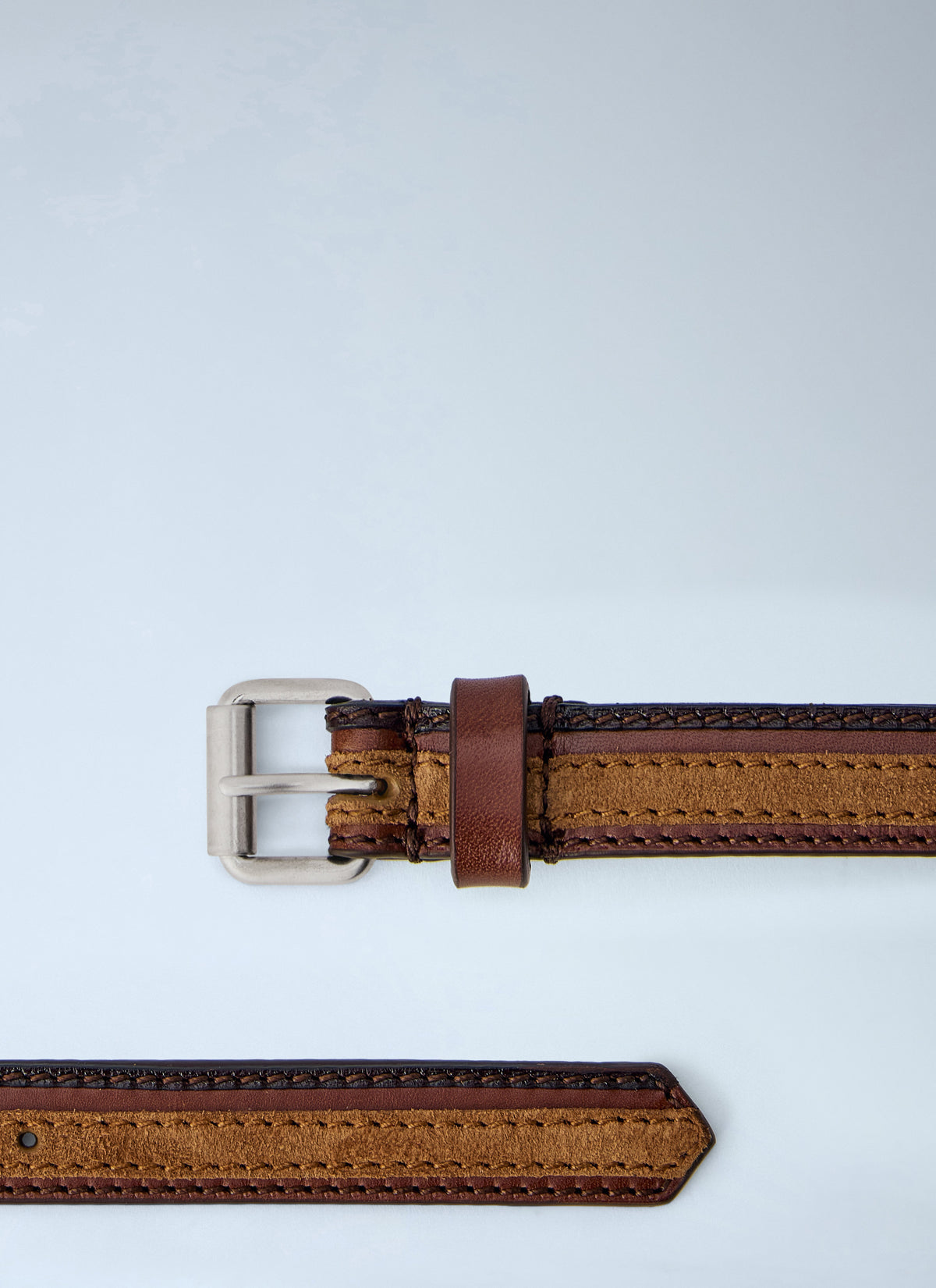 Dries Van Noten Men Textured Leather Belt DRIES VAN NOTEN