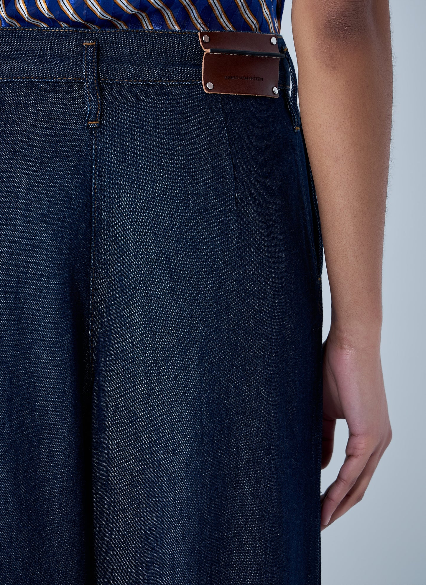 Dries Van Noten Women Wide-Leg Denim Trousers DRIES VAN NOTEN